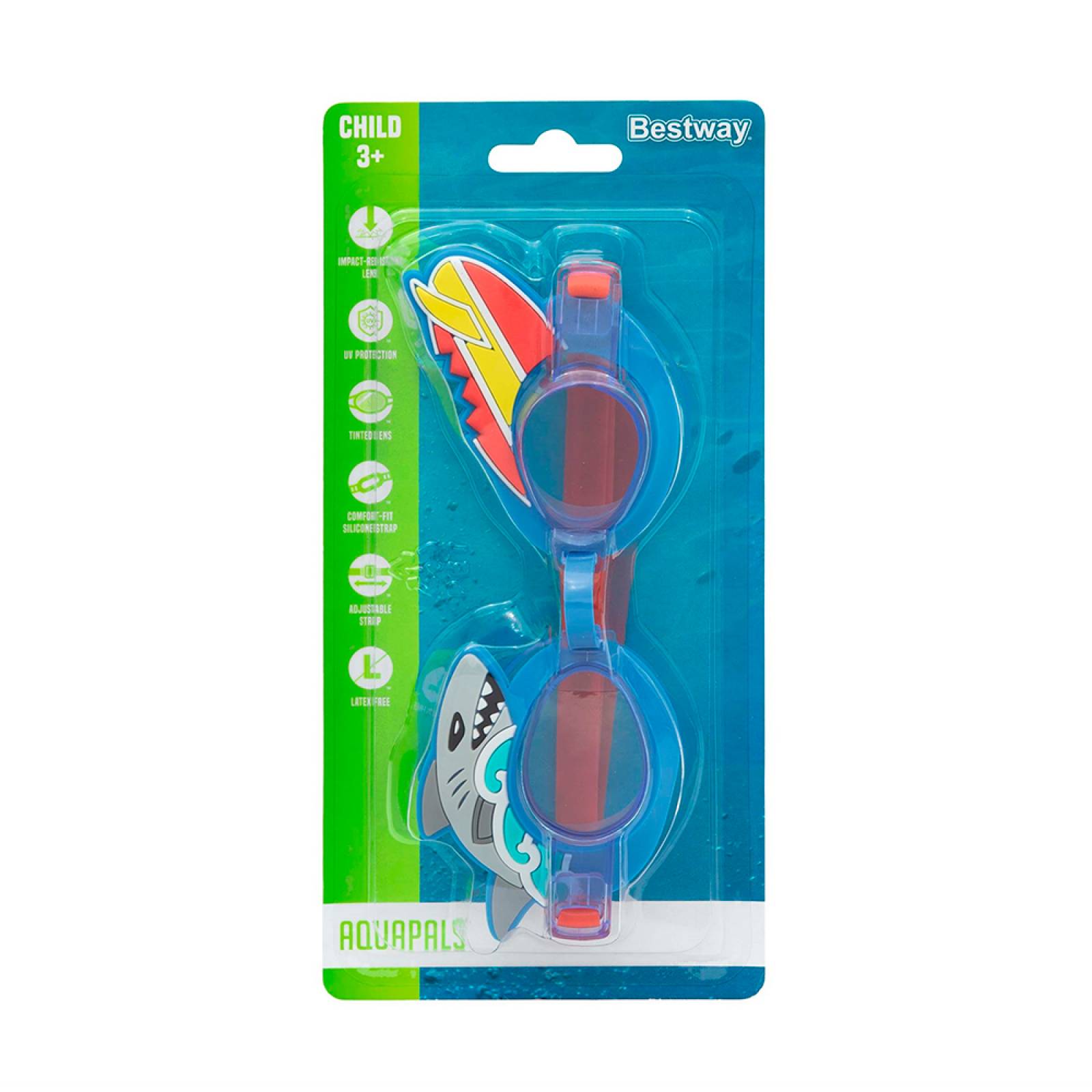 Goggles Infantiles Para Natación 3 A 8 Años Mayoreo 3 Pzas