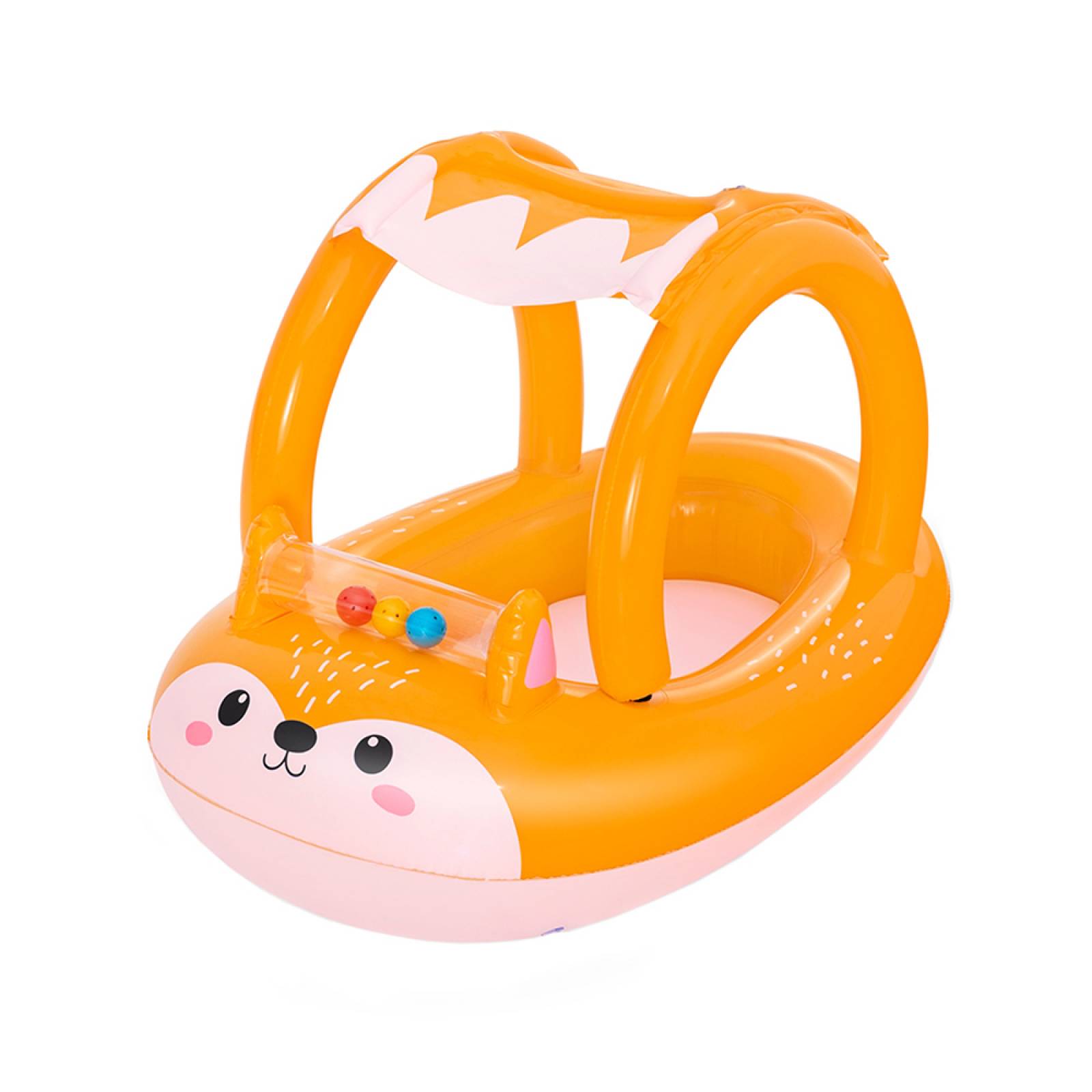 Salvavidas Inflable Infantil De Zorrito Con Techo Para Bebé
