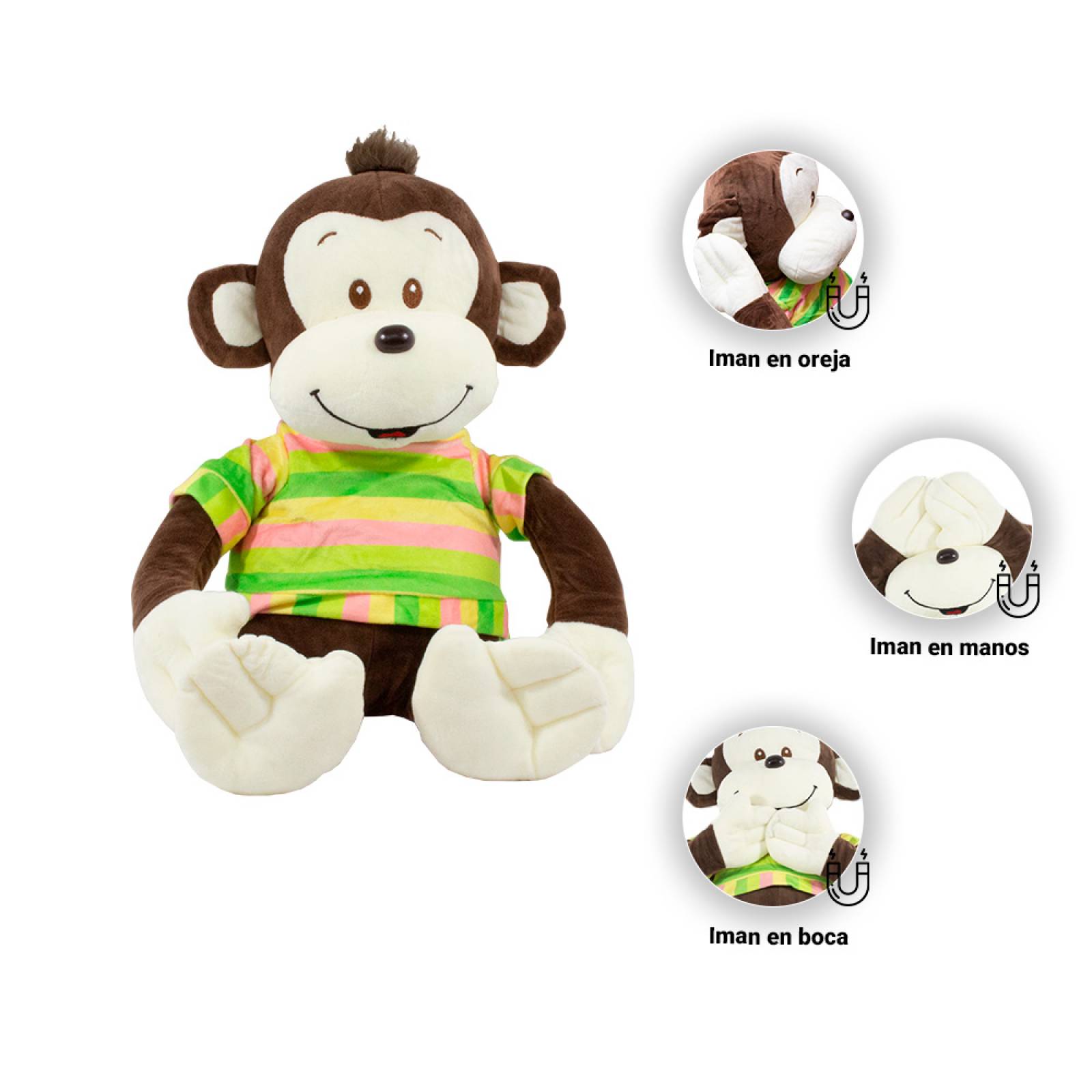 Chango De Peluche Mono Grande Imanes Monkey Changuito 50 Cm