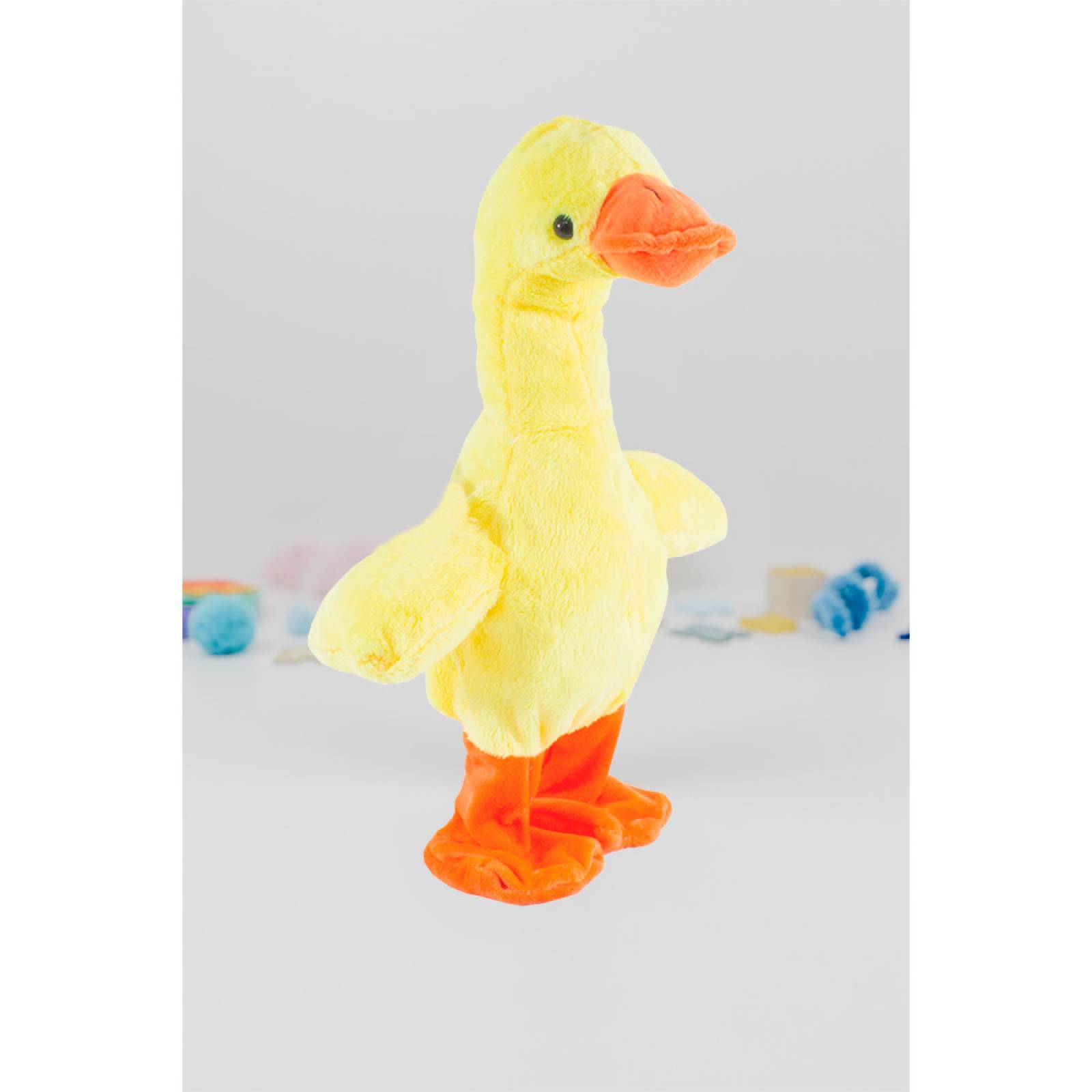Pato Peluche De Juguete Musical Imita Sonidos Grabador