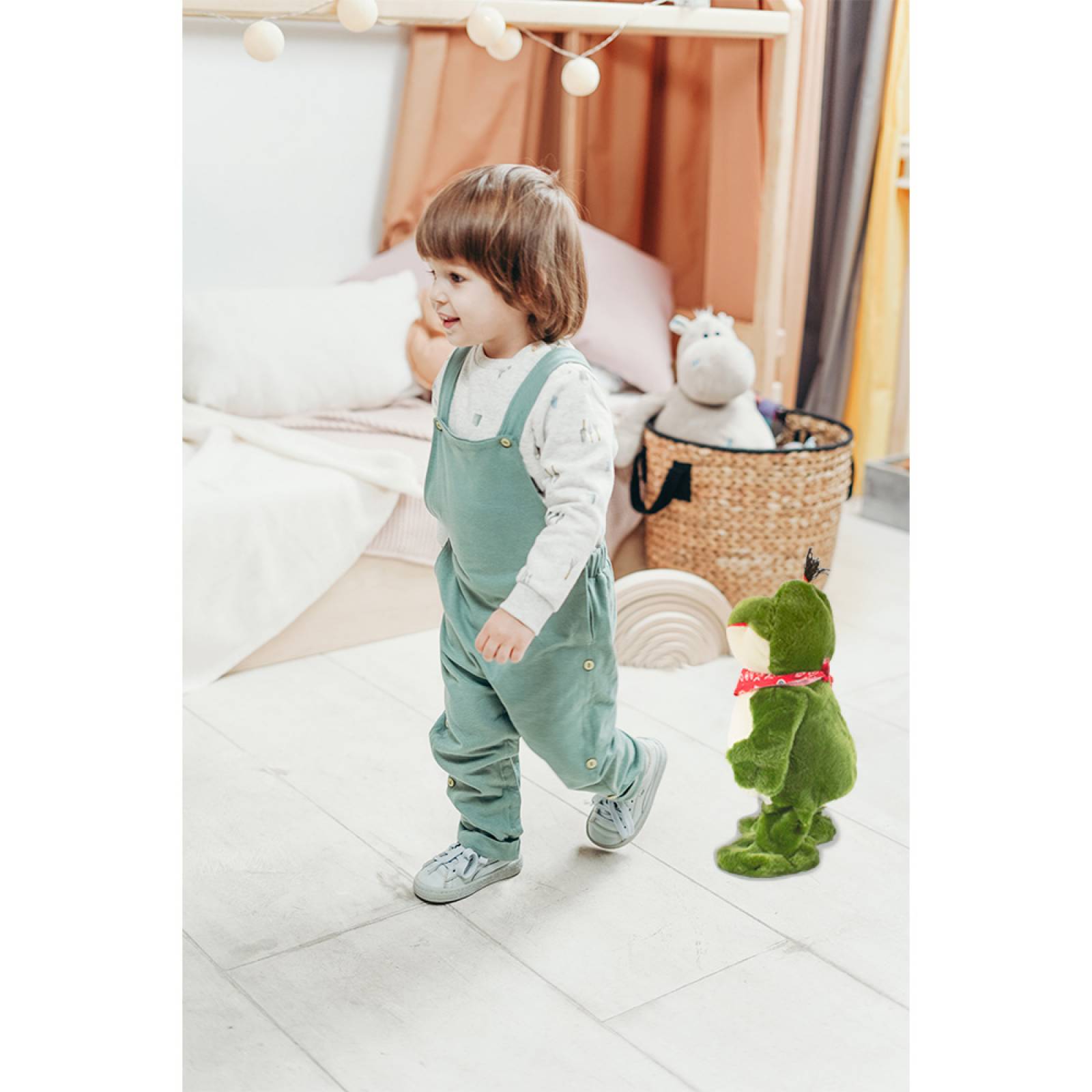 Rana Peluche Bailarina Musical Ranita Con Sonidos Movimiento