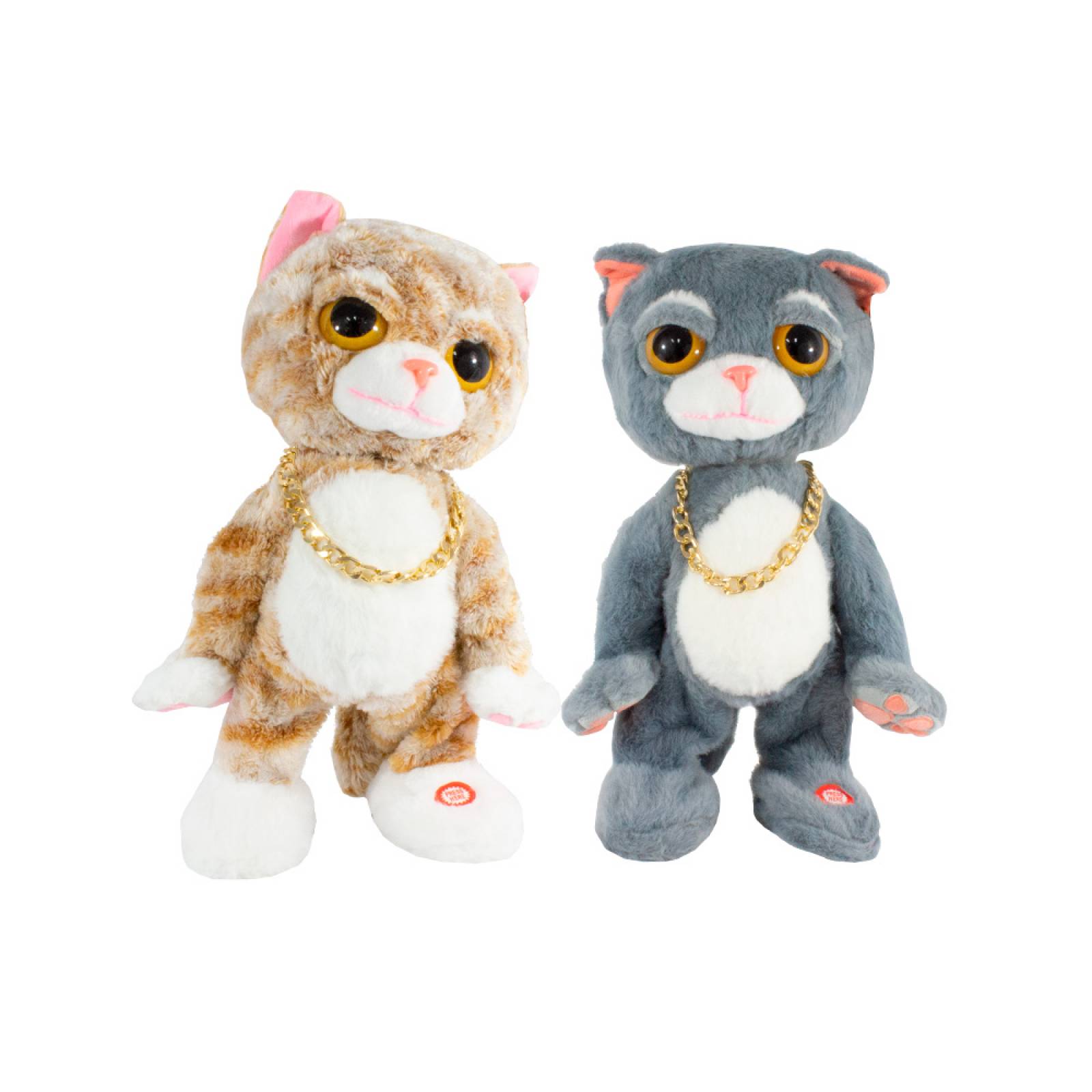 Gato De Peluche Musical Bailarin Mecanico Gatito Rudo 35 Cm