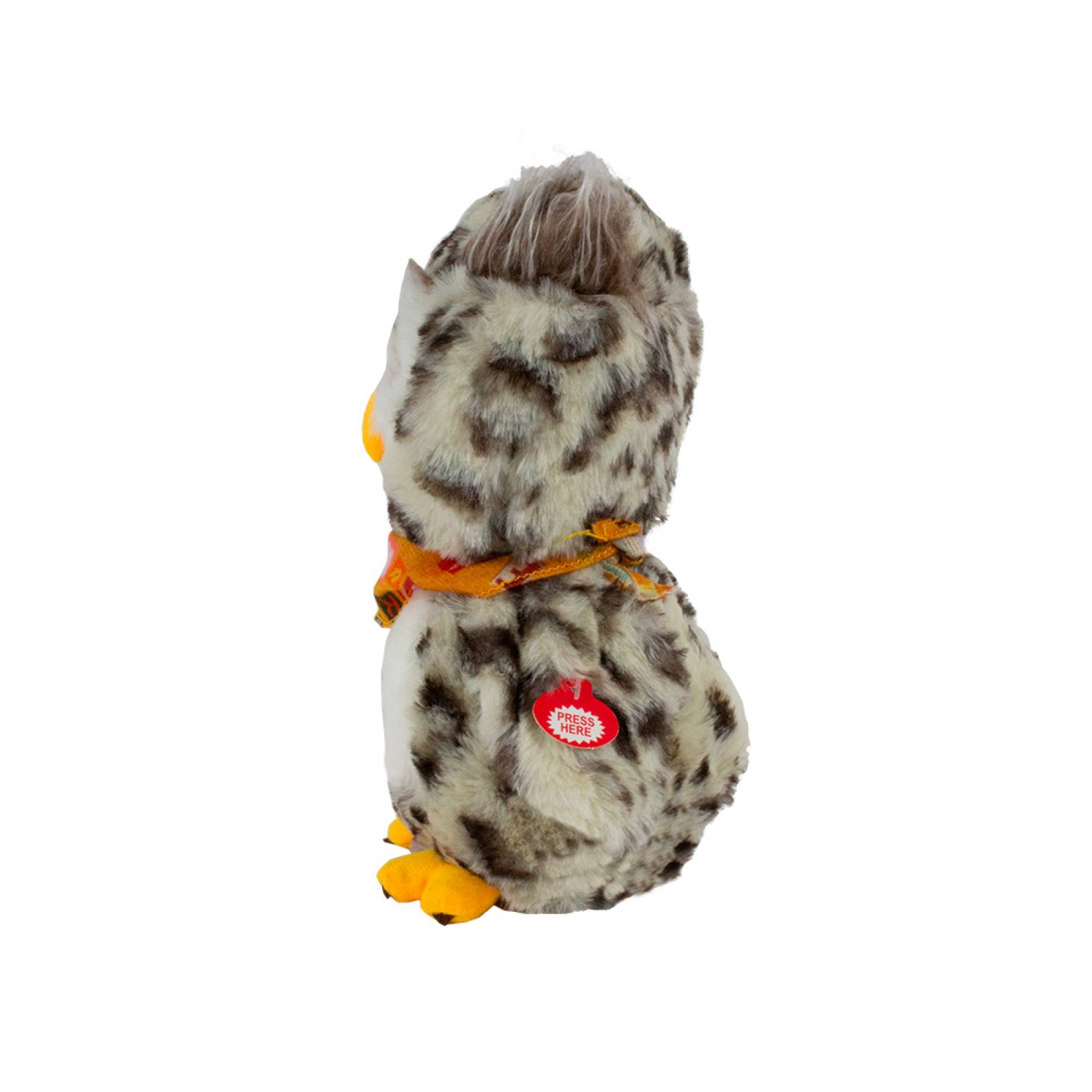 Búho De Peluche Musical Con Luces Imita Sonidos Grabador