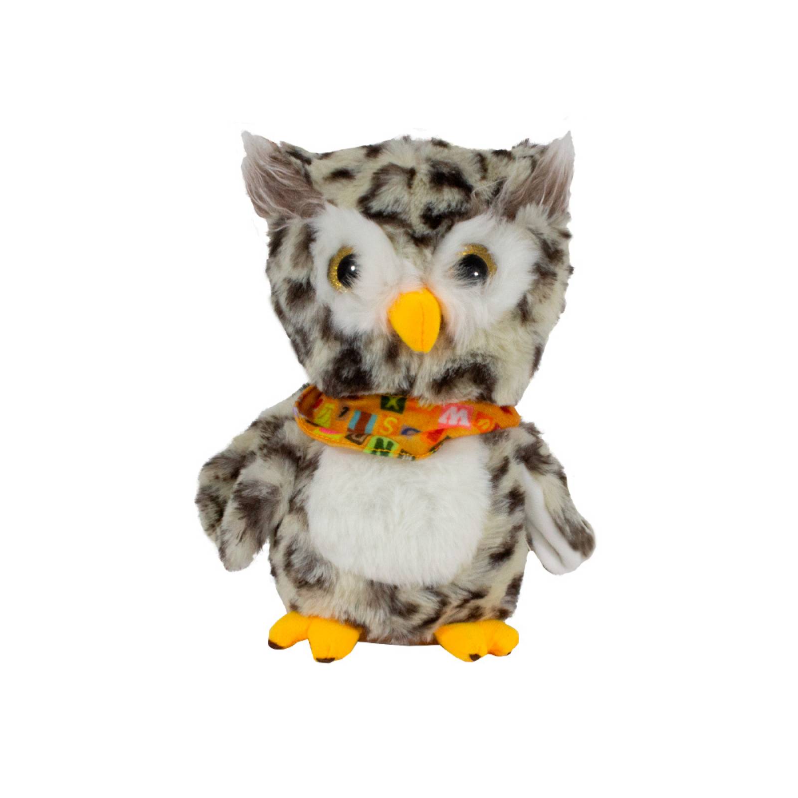 Búho De Peluche Musical Con Luces Imita Sonidos Grabador