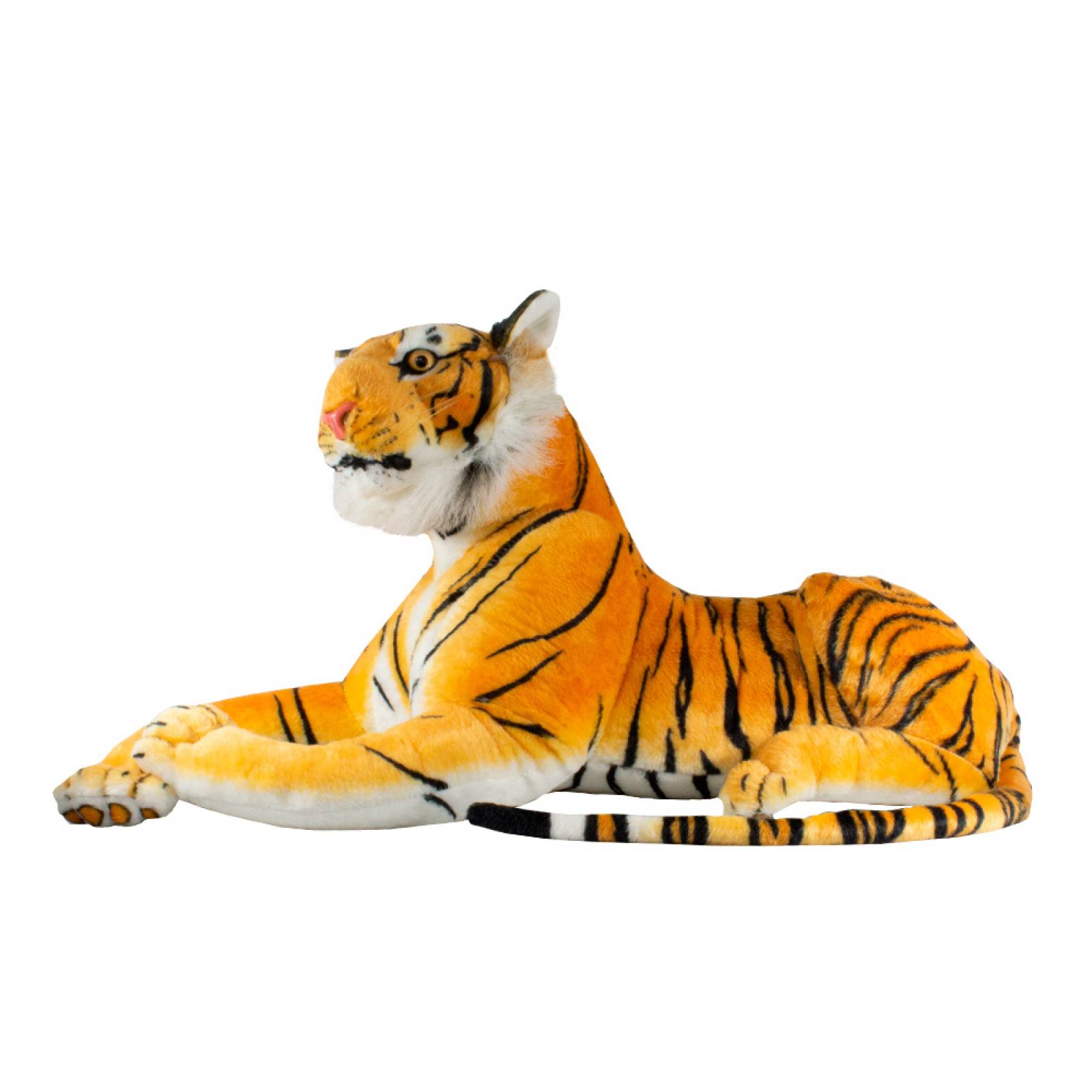 Felino Peluche Gigante Aspecto Real Leon Tigre Leopardo 1 Mt