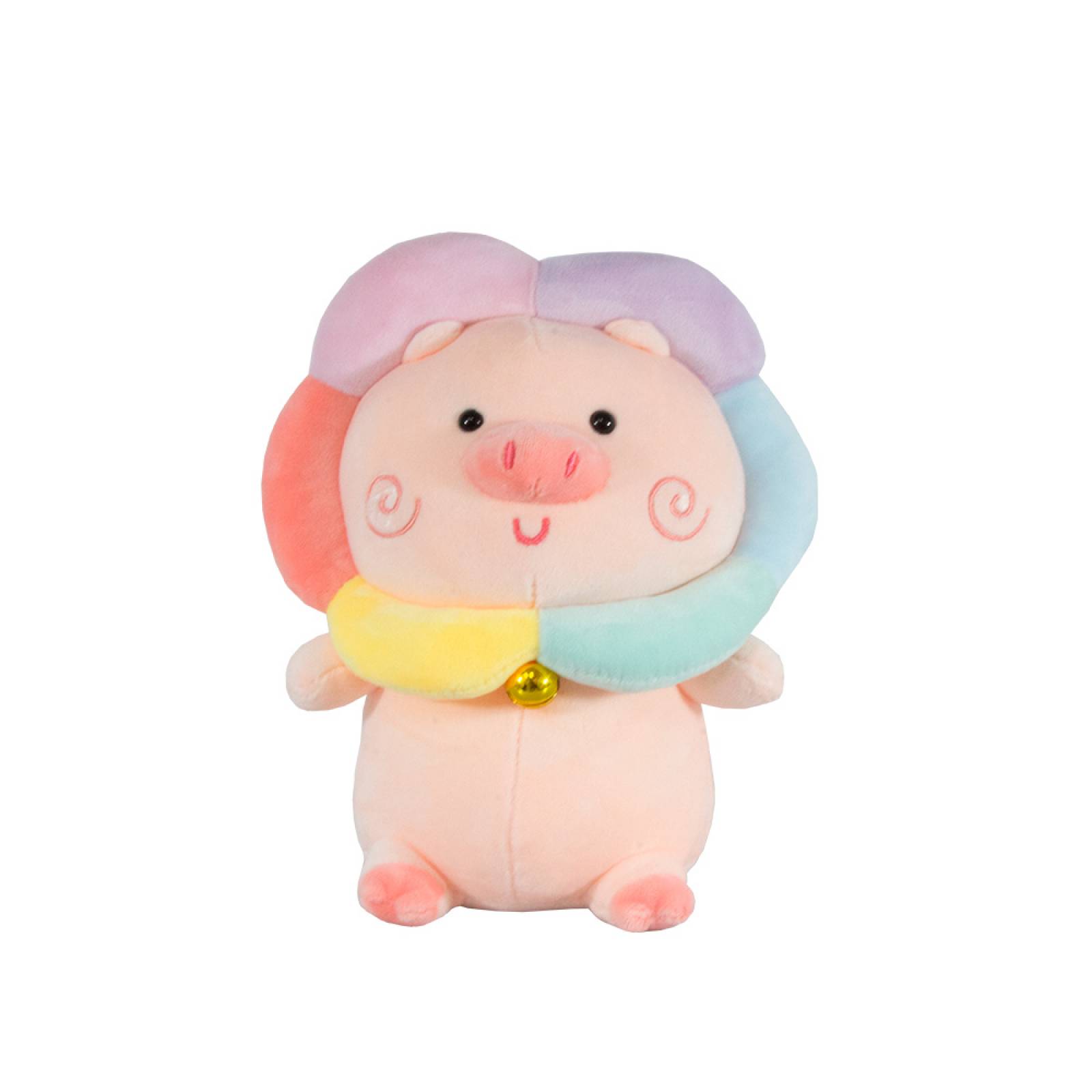 Puerco de Peluche con Cascabel Suave Y Esponjoso Cerdito Pink 28 cm