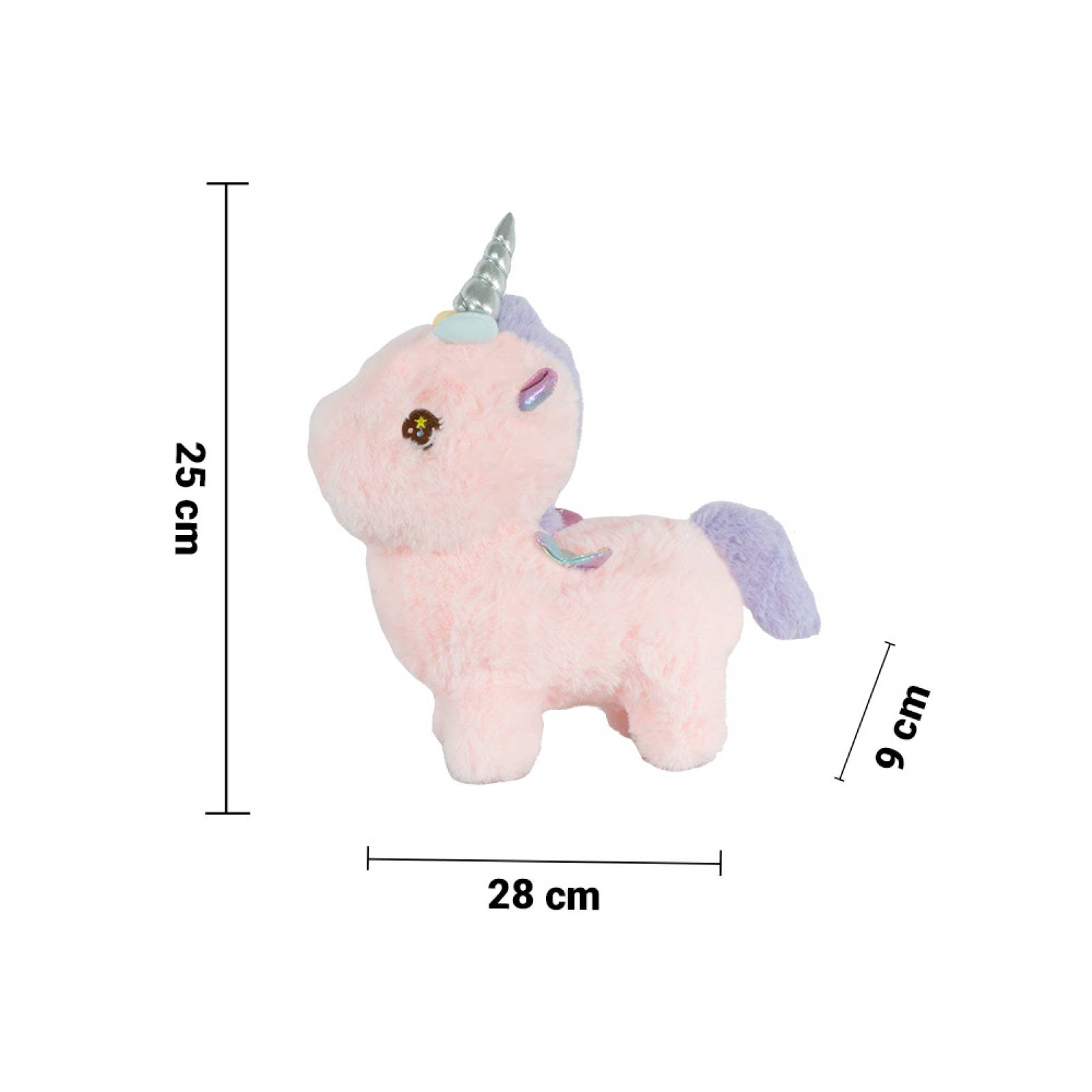 Unicornio Pony De Peluche Grande Suave Juguete Infantil 25cm