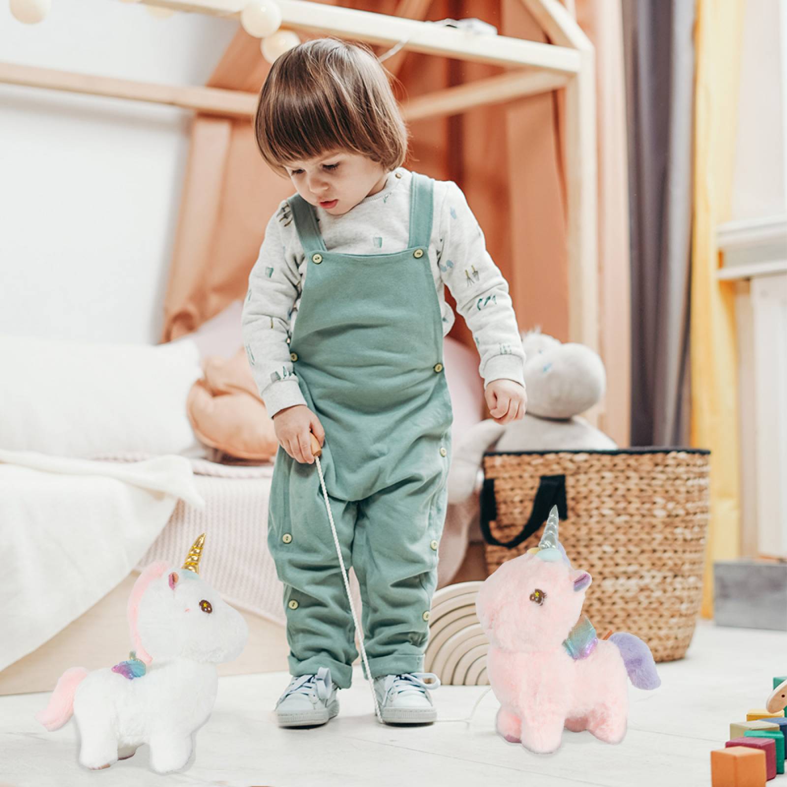 Unicornio Pony De Peluche Grande Suave Juguete Infantil 25cm