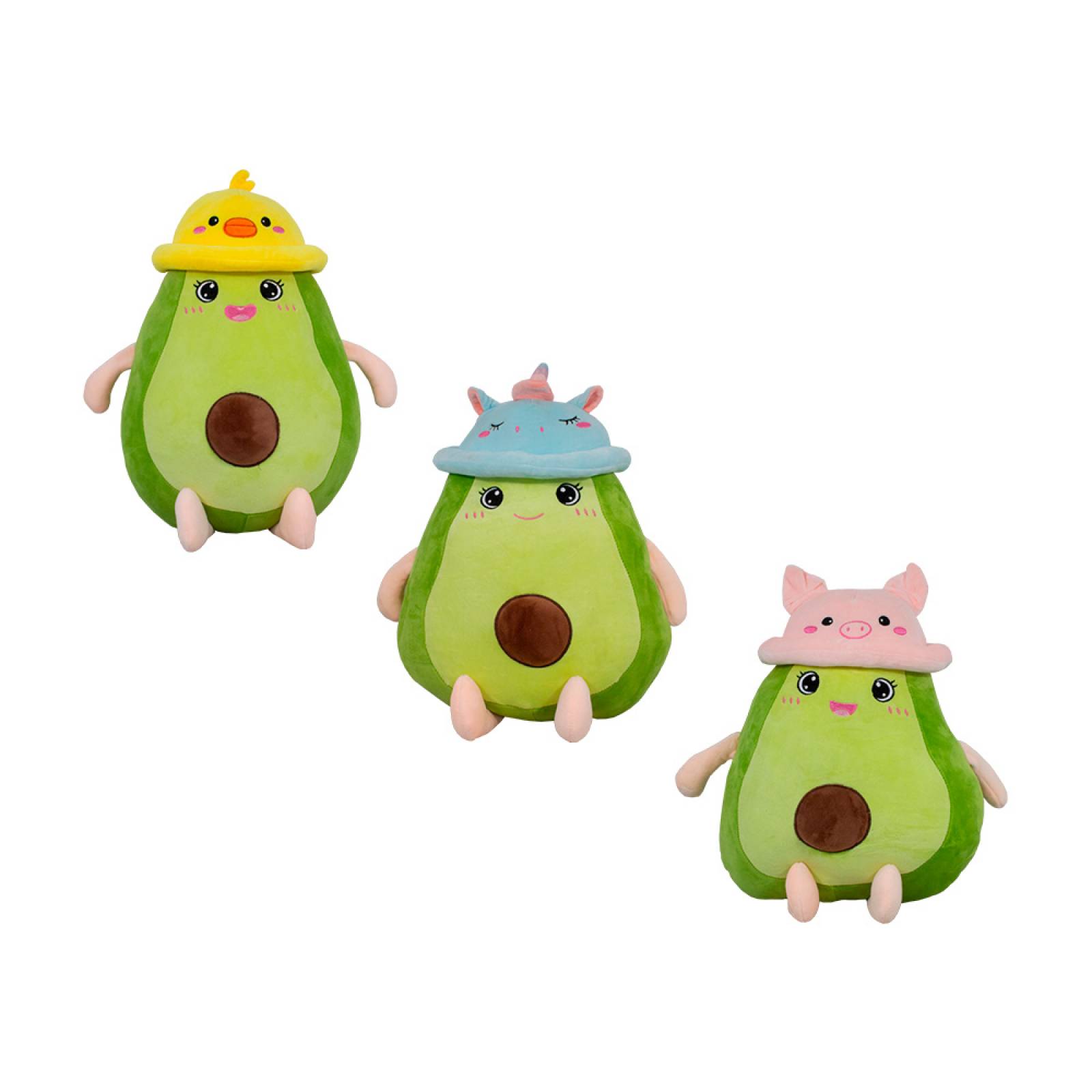 Peluche de Aguacate Kawaii Suave Y Esponjoso Cojin de Aguacate 50 cm