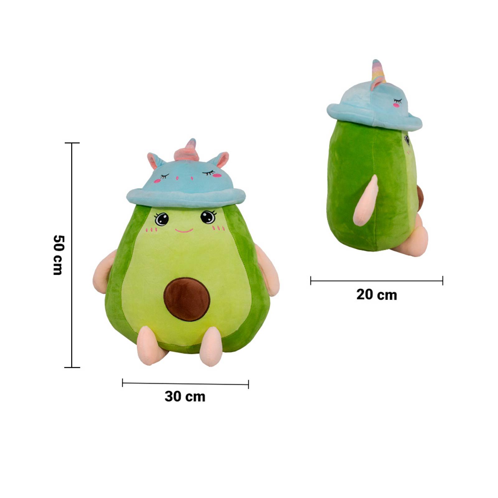 Peluche de Aguacate Kawaii Suave Y Esponjoso Cojin de Aguacate 50 cm