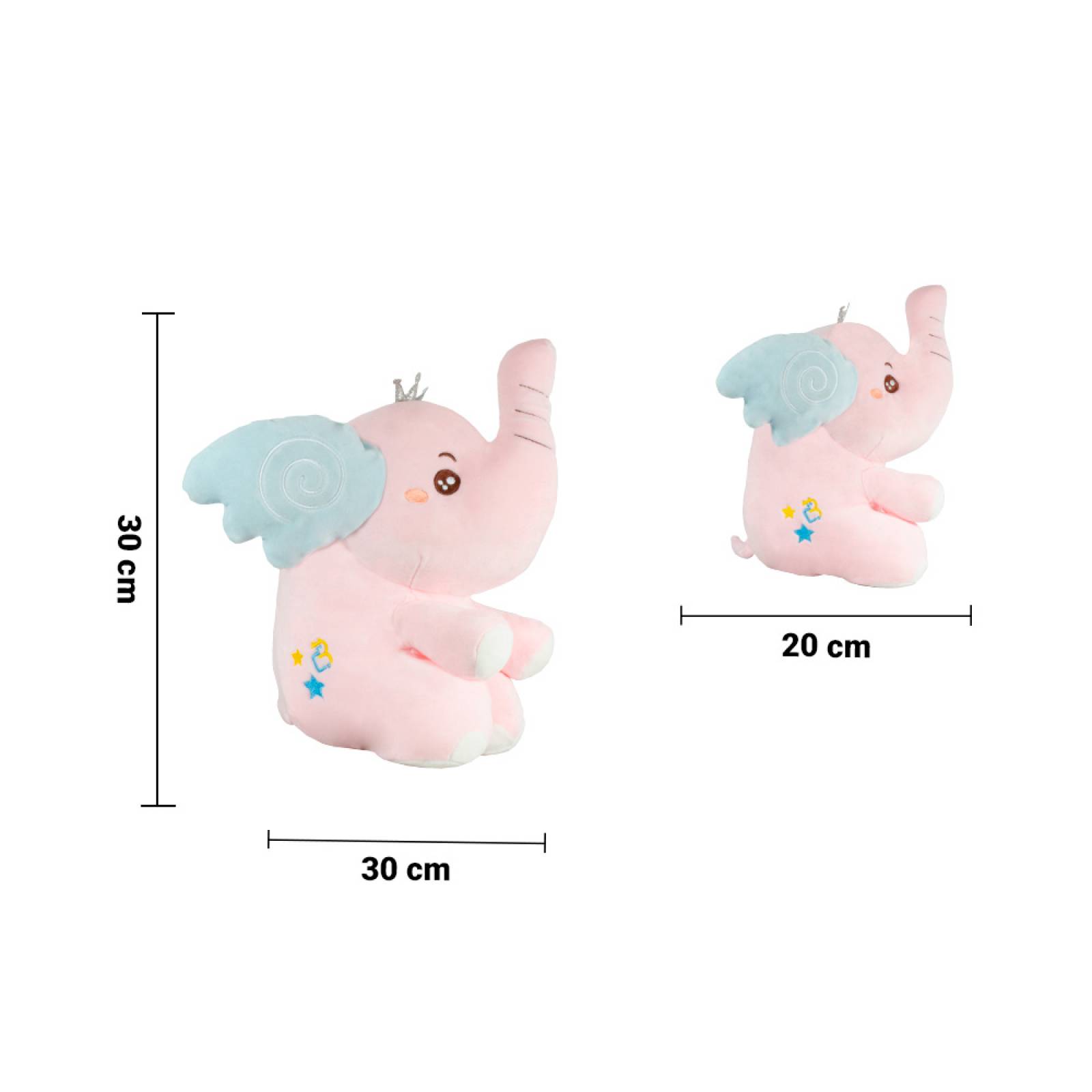Elefante De Peluche Kawaii Grande Ultra Suave y Esponjoso