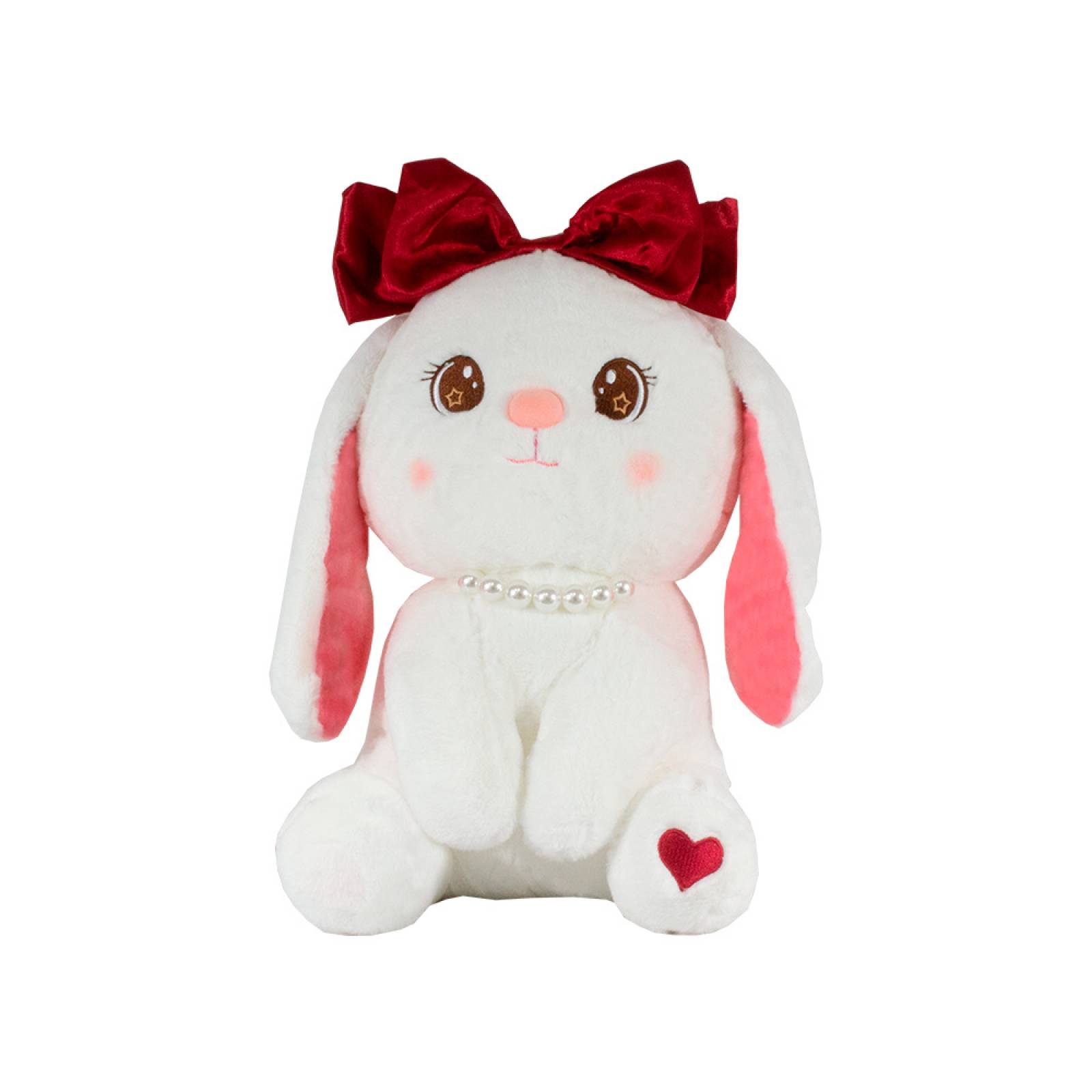 Conejo De Peluche Grande Conejito Kawaii Bunny Con Moño