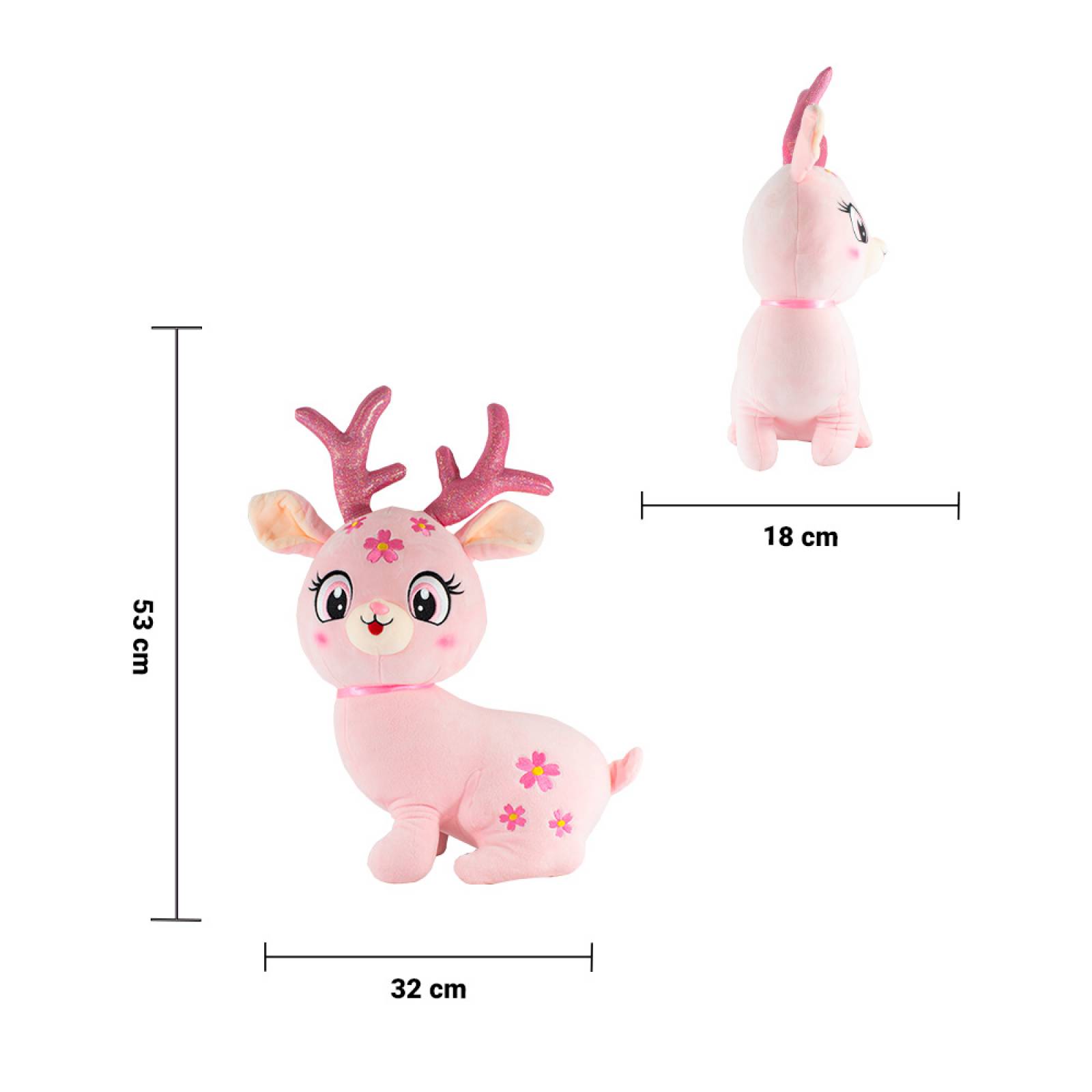 Reno De Peluche Navideño Juguete Decoración Navidad Grande