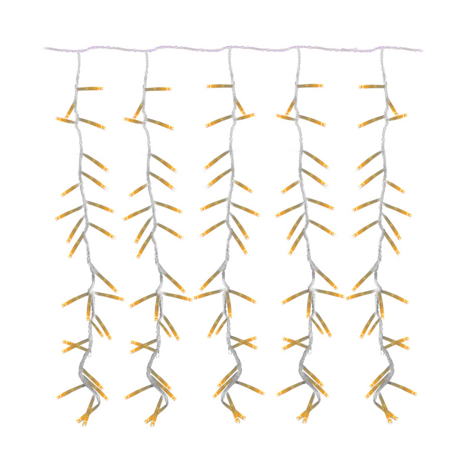 Cortina Serie De Luces 400 Led Focos Calida 3x1.5 Mts