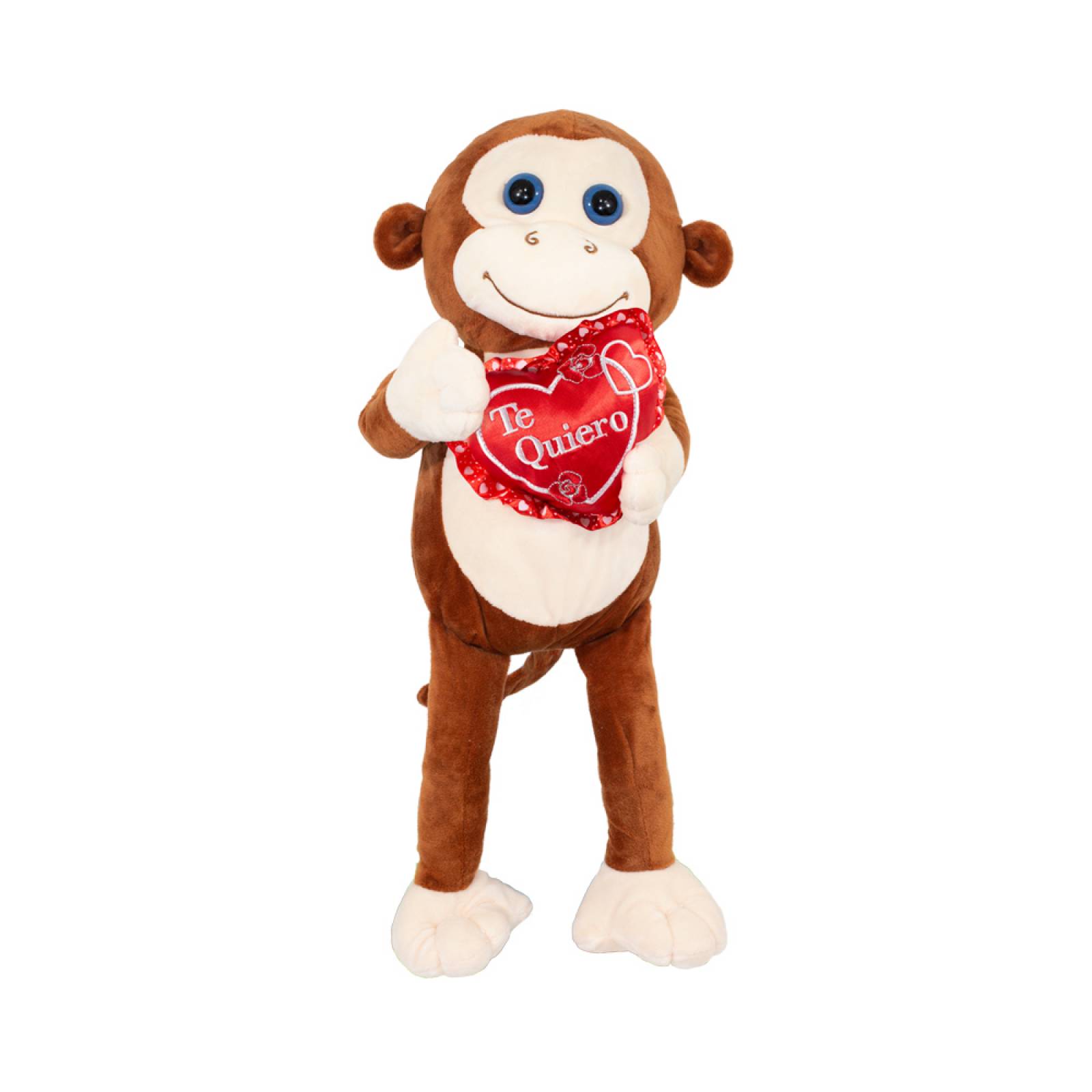 Changuito Mono De Peluche La Merced San Valentín Peluche Corazón 49 cm