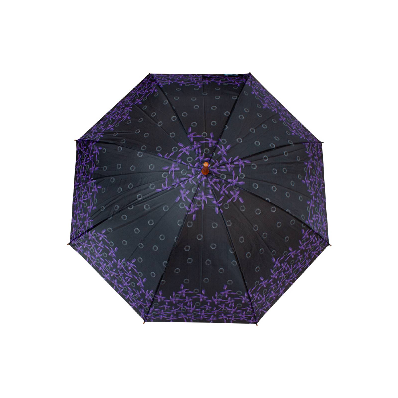 Paraguas Sombrilla De Bastón Semiautomático Estampado Tela Repelente Resistente