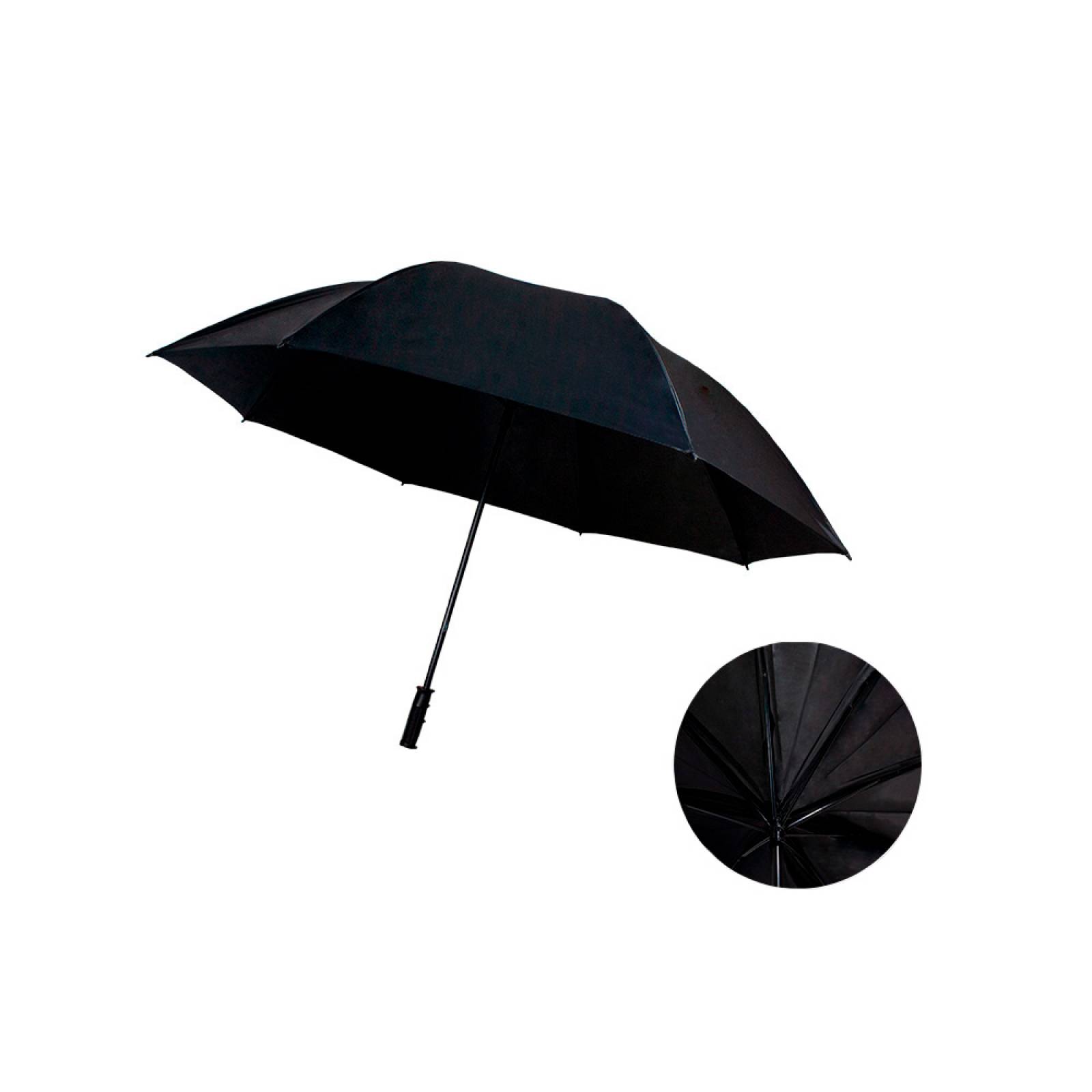 Paraguas Sombrilla Reversible Varilla Flexible Negro Importadora La Merced Tela Alta Resistencia Paquete 6 pz