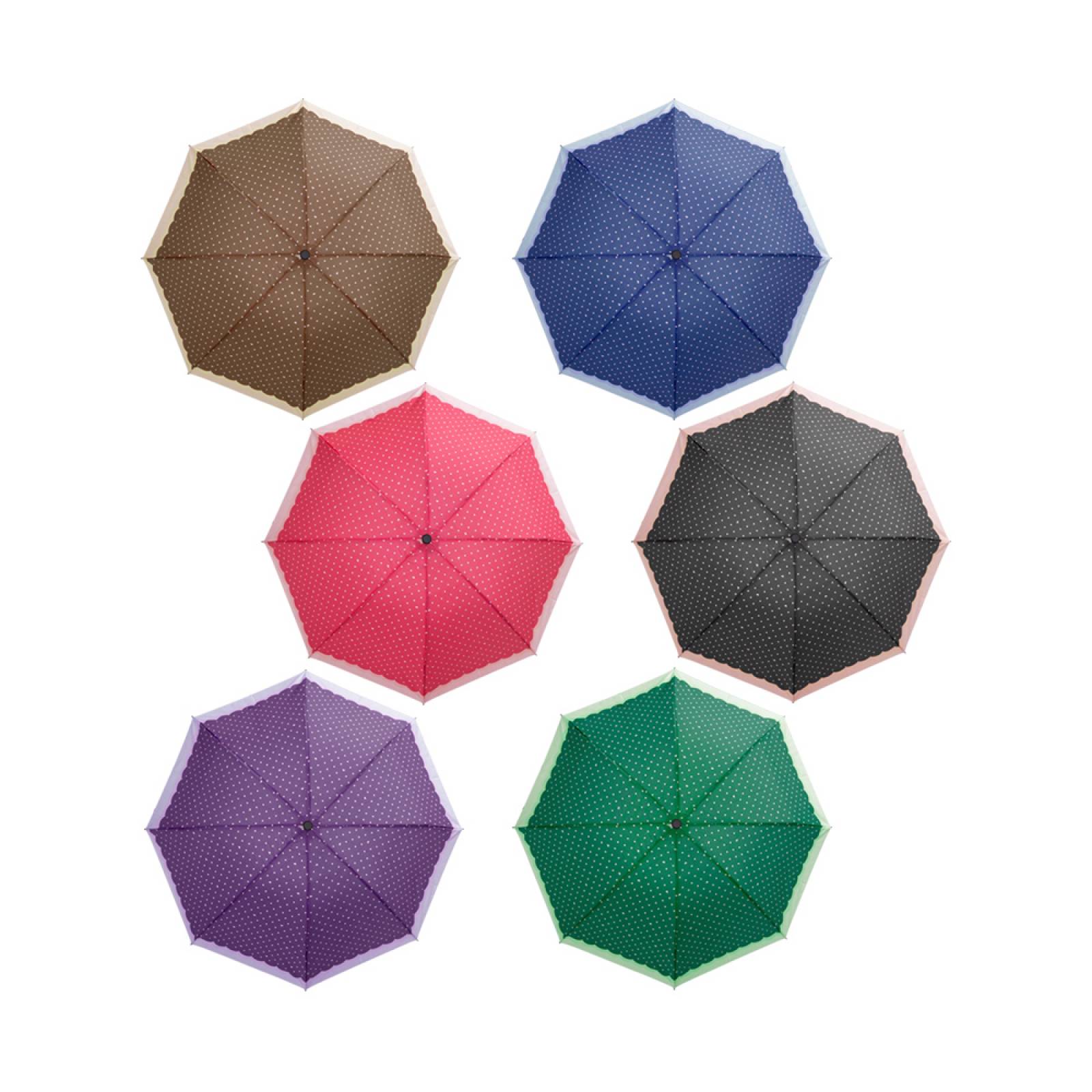 Paraguas de bolsillo Reforzado, Resistente a Vientos y Lluvias Fuertes, Mango Ergonómico y automático, con funda incluida Fácil de Transportar