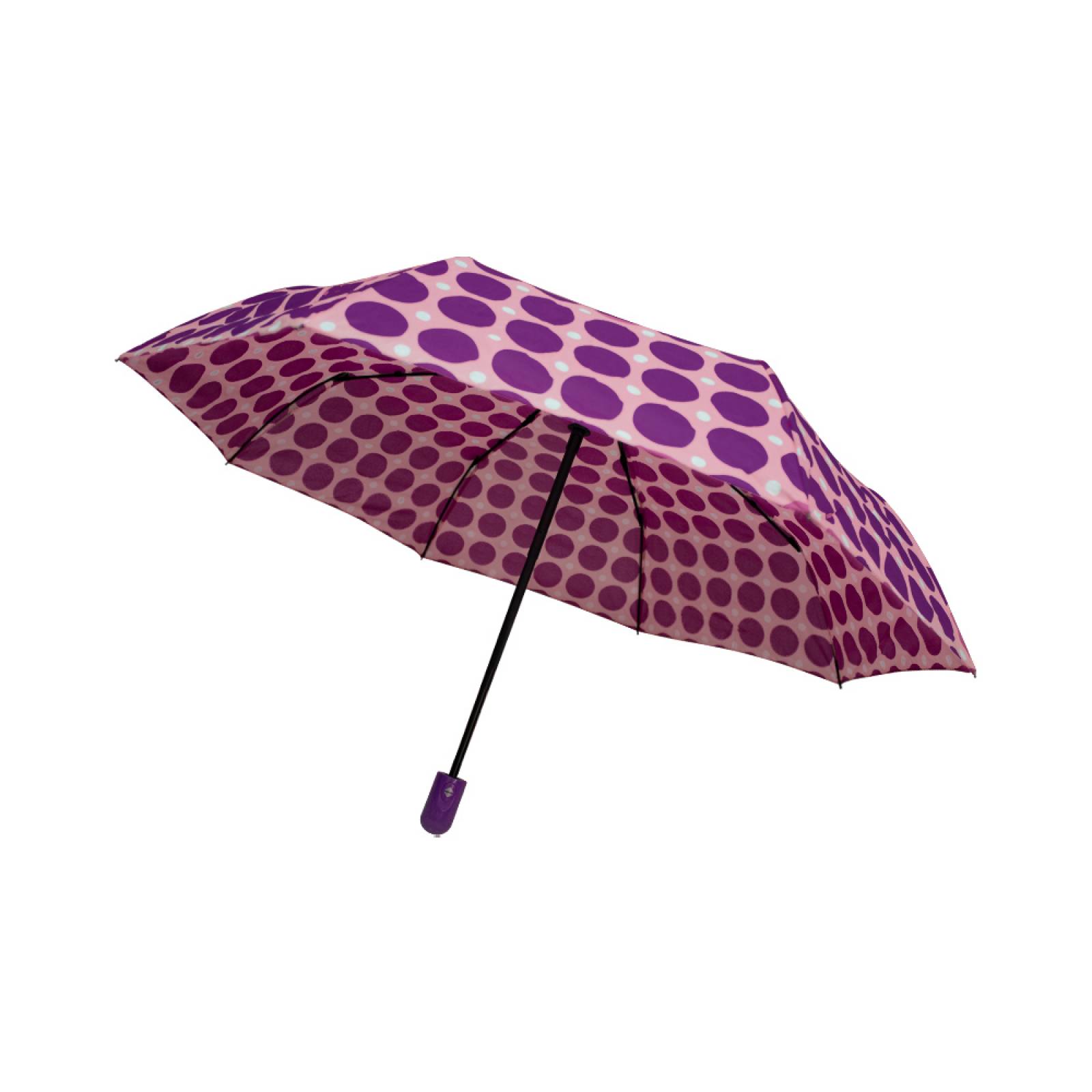 Paraguas Sombrilla De Bolsillo Lunares Sencillo Automático Importadora La Merced