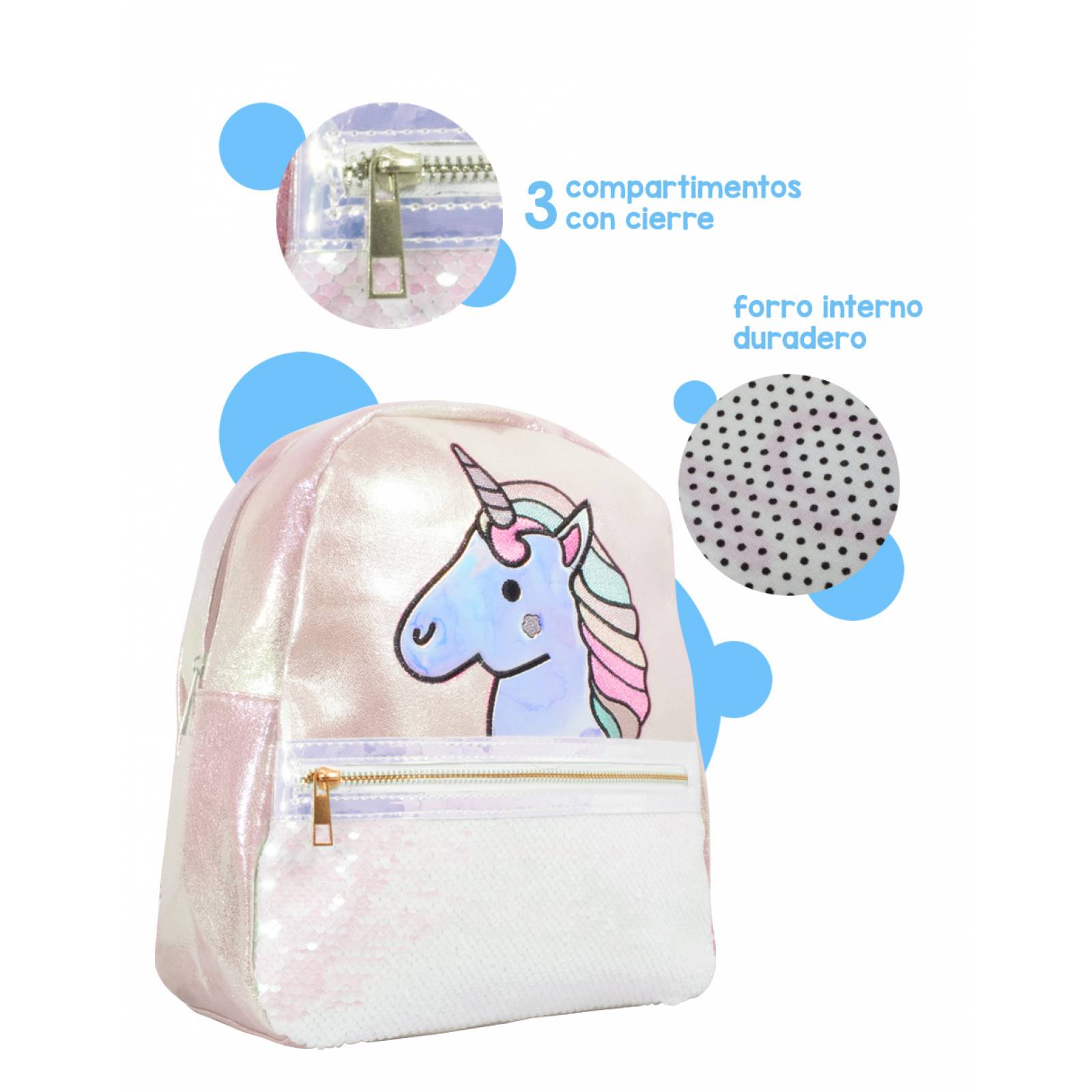 Mochila escolar para niñas, Mochila de moda para Mujer con diseño de Unicornio ideal para todas las ocasiones