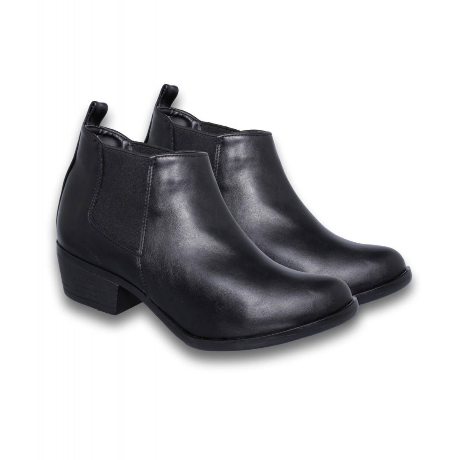 Botines negros casuales comodos de mujer color negro 