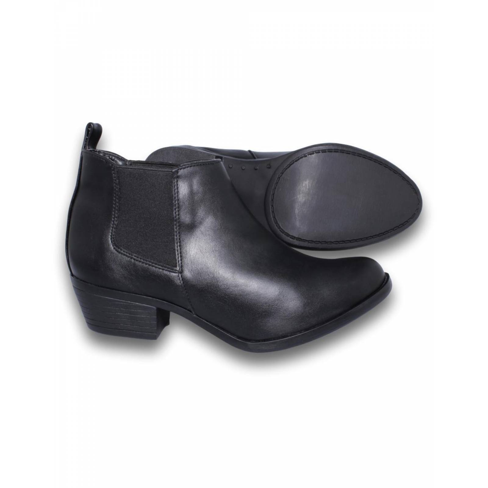 Botines negros casuales comodos de mujer color negro 