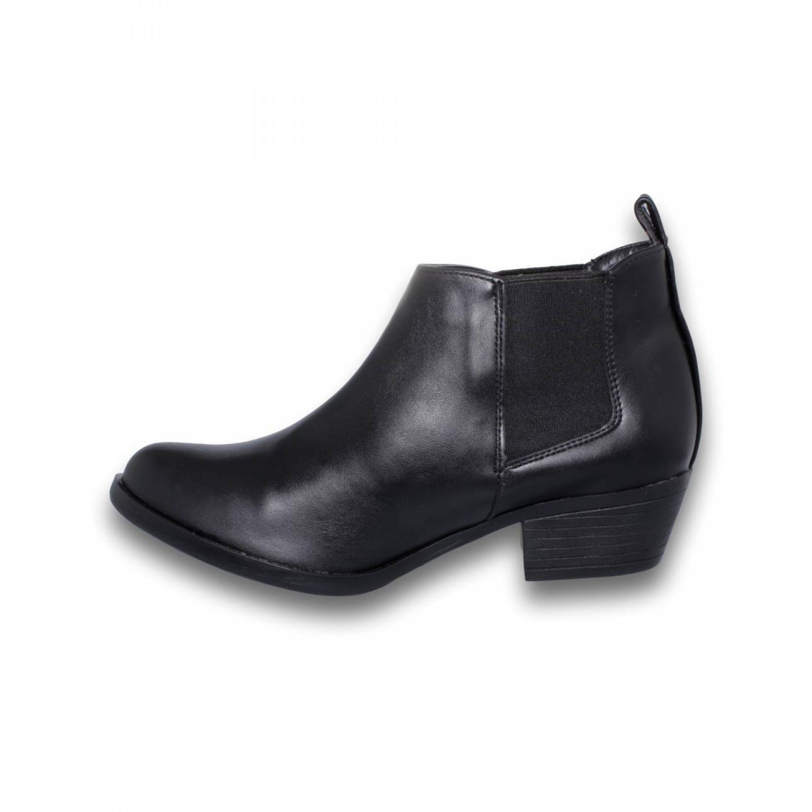 Botines negros casuales comodos de mujer color negro 