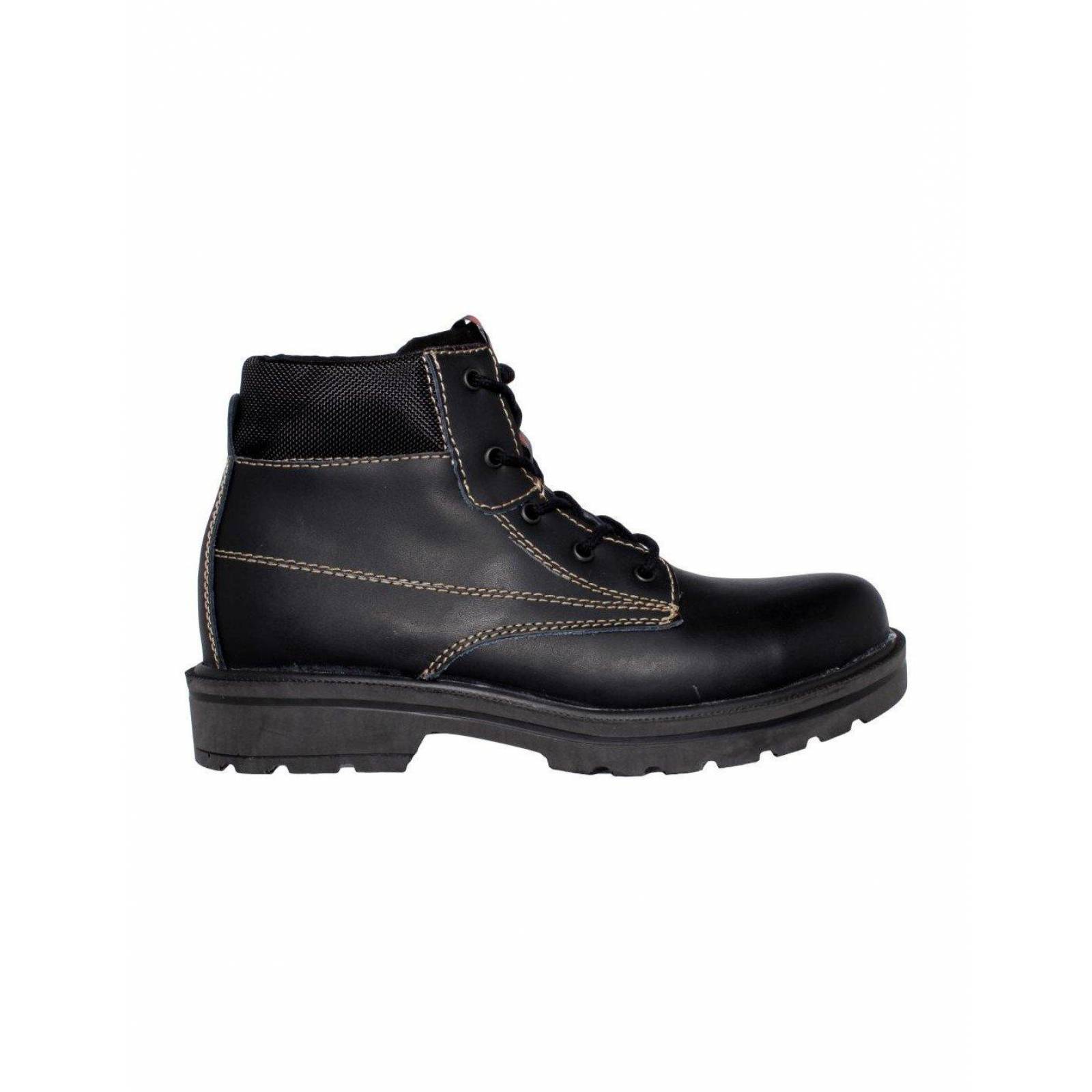 Bota Para Hombre De Moda Estilo W290wi7 Marca Wild Cat Acabado Napa Color Negro