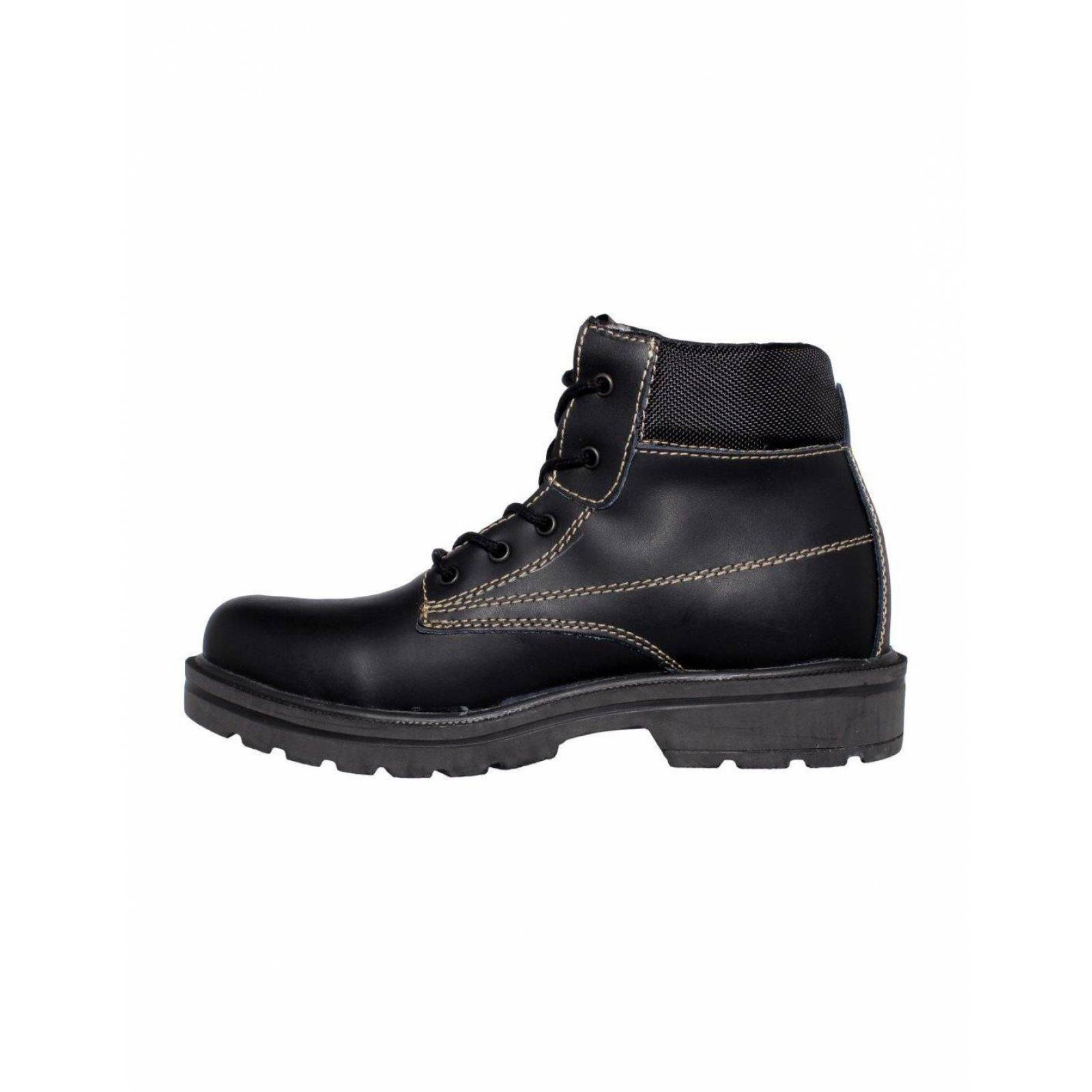 Bota Para Hombre De Moda Estilo W290wi7 Marca Wild Cat Acabado Napa Color Negro