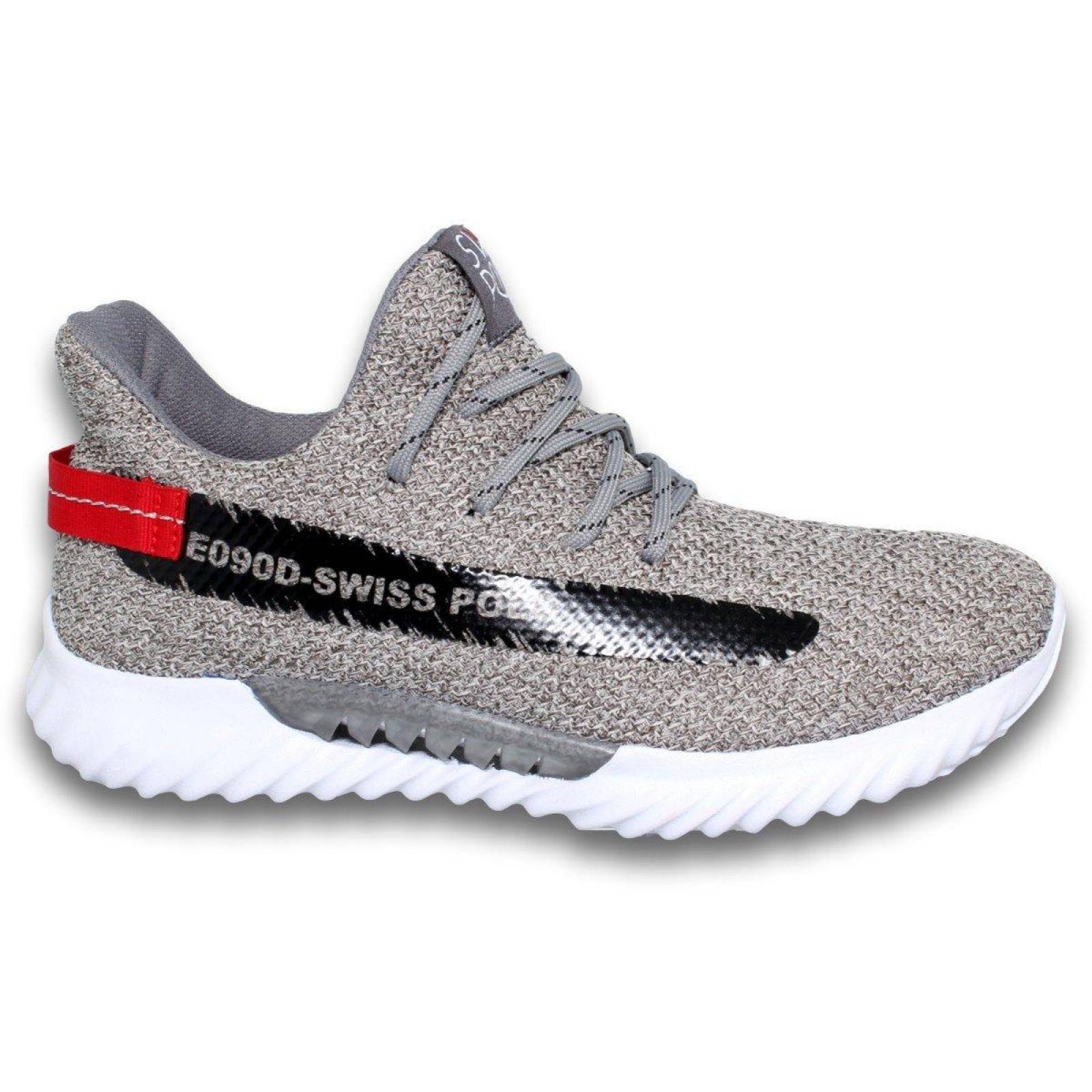 Tenis Deportivos Marca Swiss Polo Color Gris 