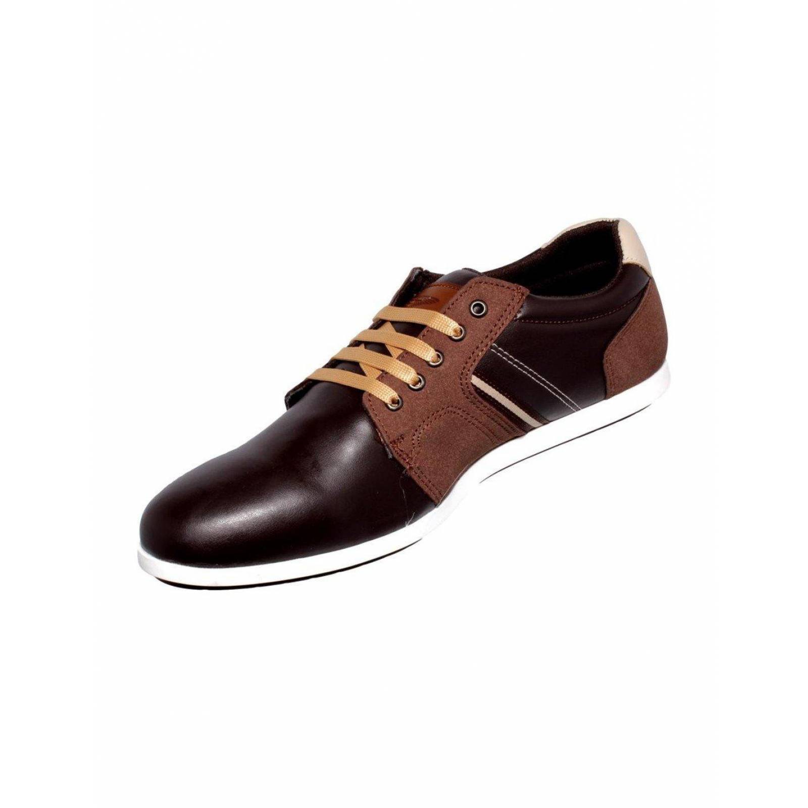 Zapato De Vestir Para Hombre Color Cafe Estilo 9910Ne7