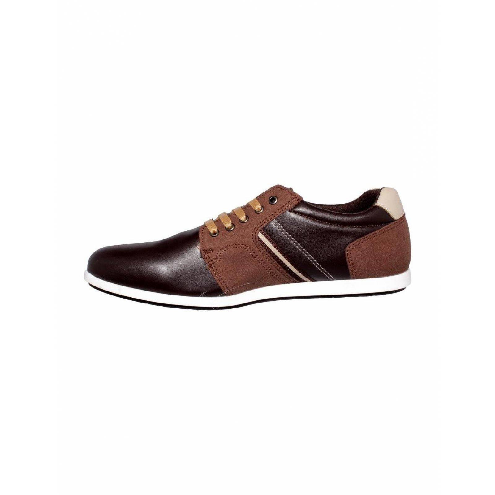 Zapato De Vestir Para Hombre Color Cafe Estilo 9910Ne7