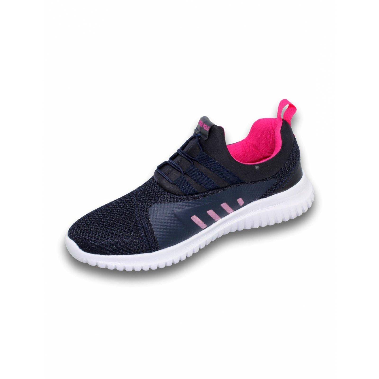 Tenis Deportivos Estilo 8251Sw5 Marca Swiss Polo Acabado Malla Color Azul 