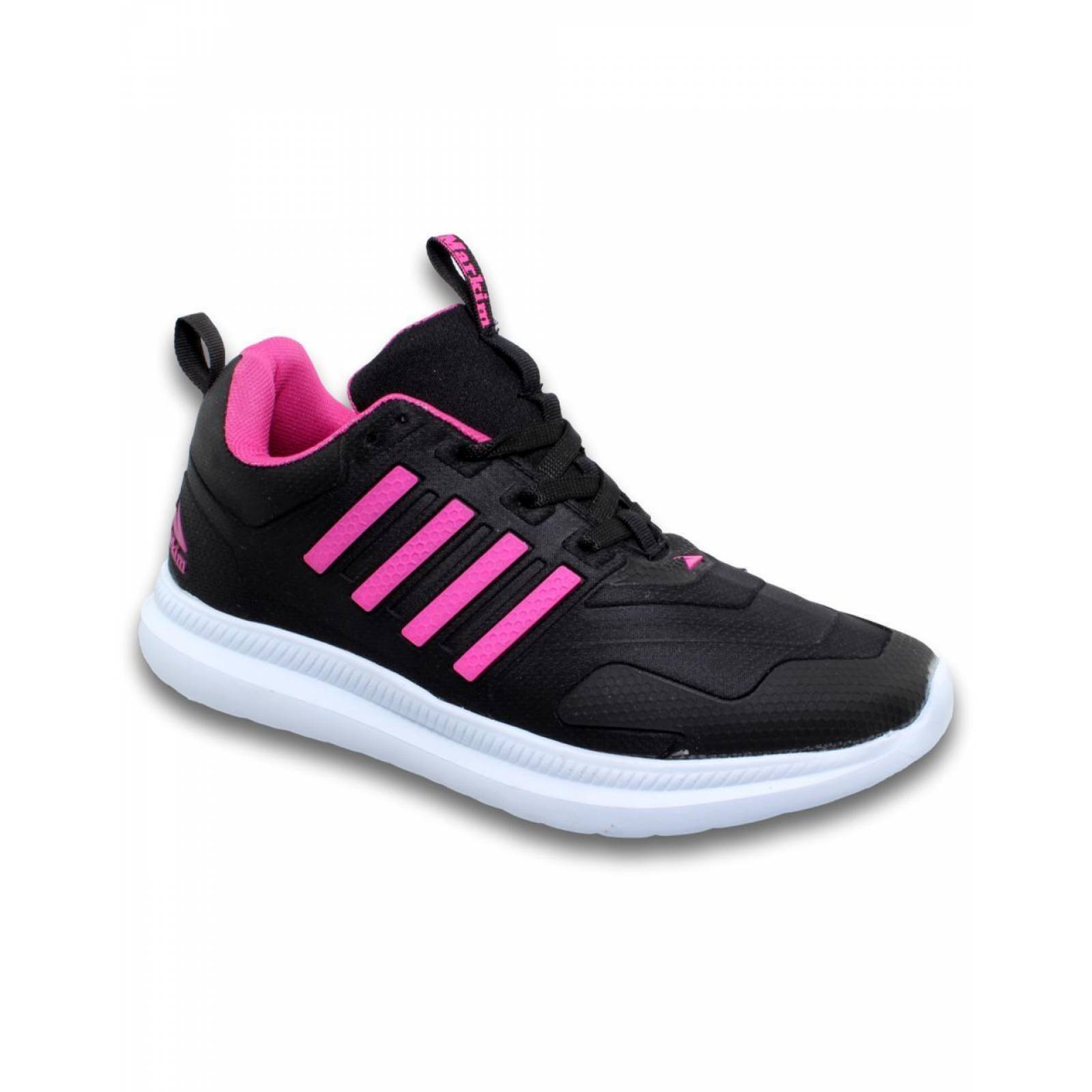 Tenis Deportivos Para Mujer Textil Color Negro Fiusha Estilo 0039Ma5 