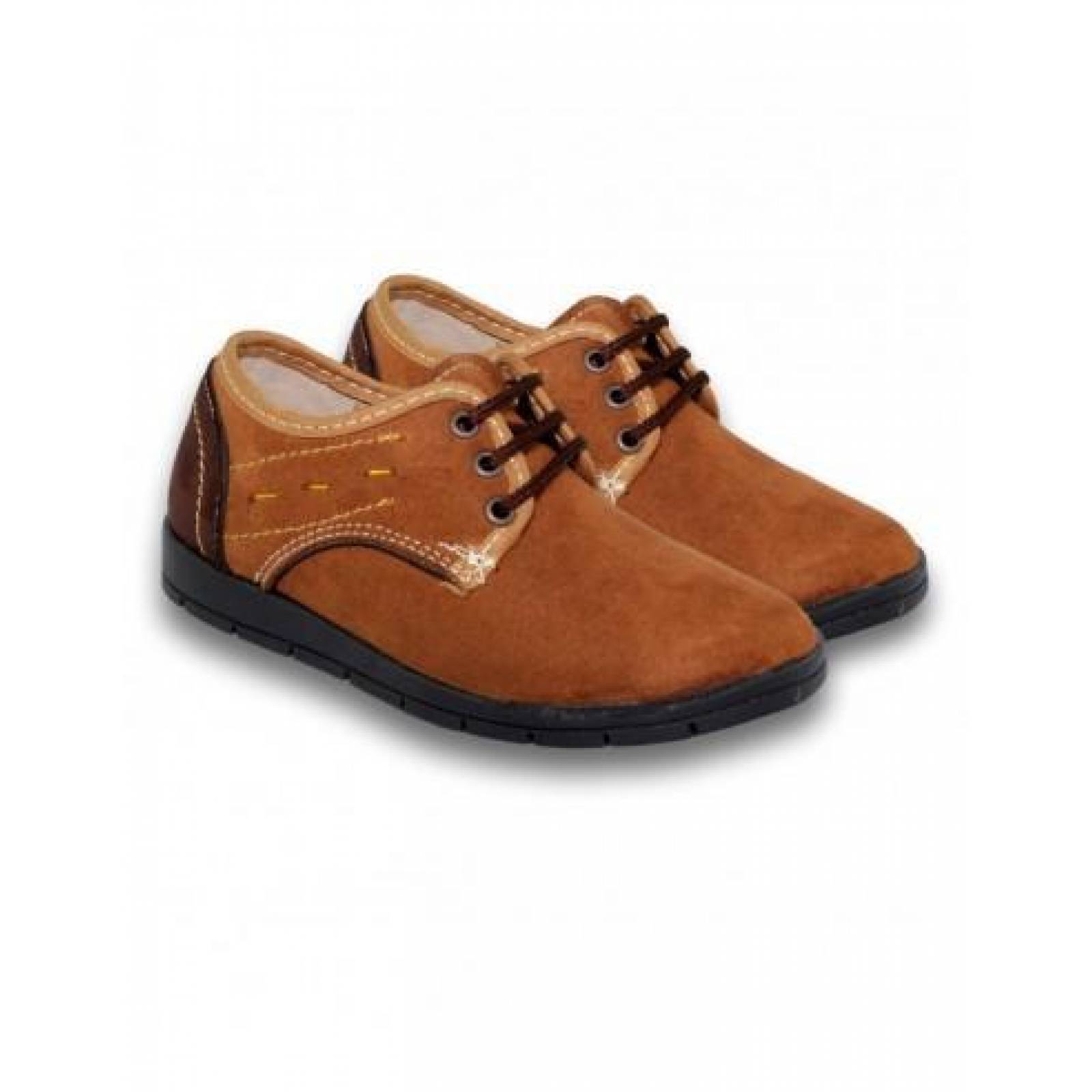 Zapatos Casuales Para Niño Estilo 0488Al17 Color Avellana Cafe 