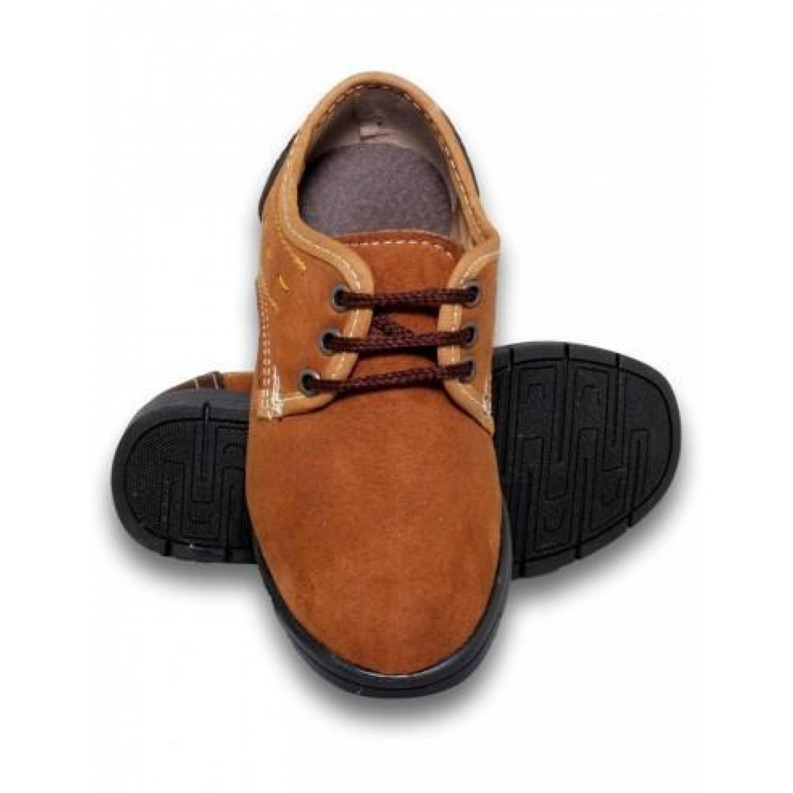 Zapatos Casuales Para Niño Estilo 0488Al17 Color Avellana Cafe 