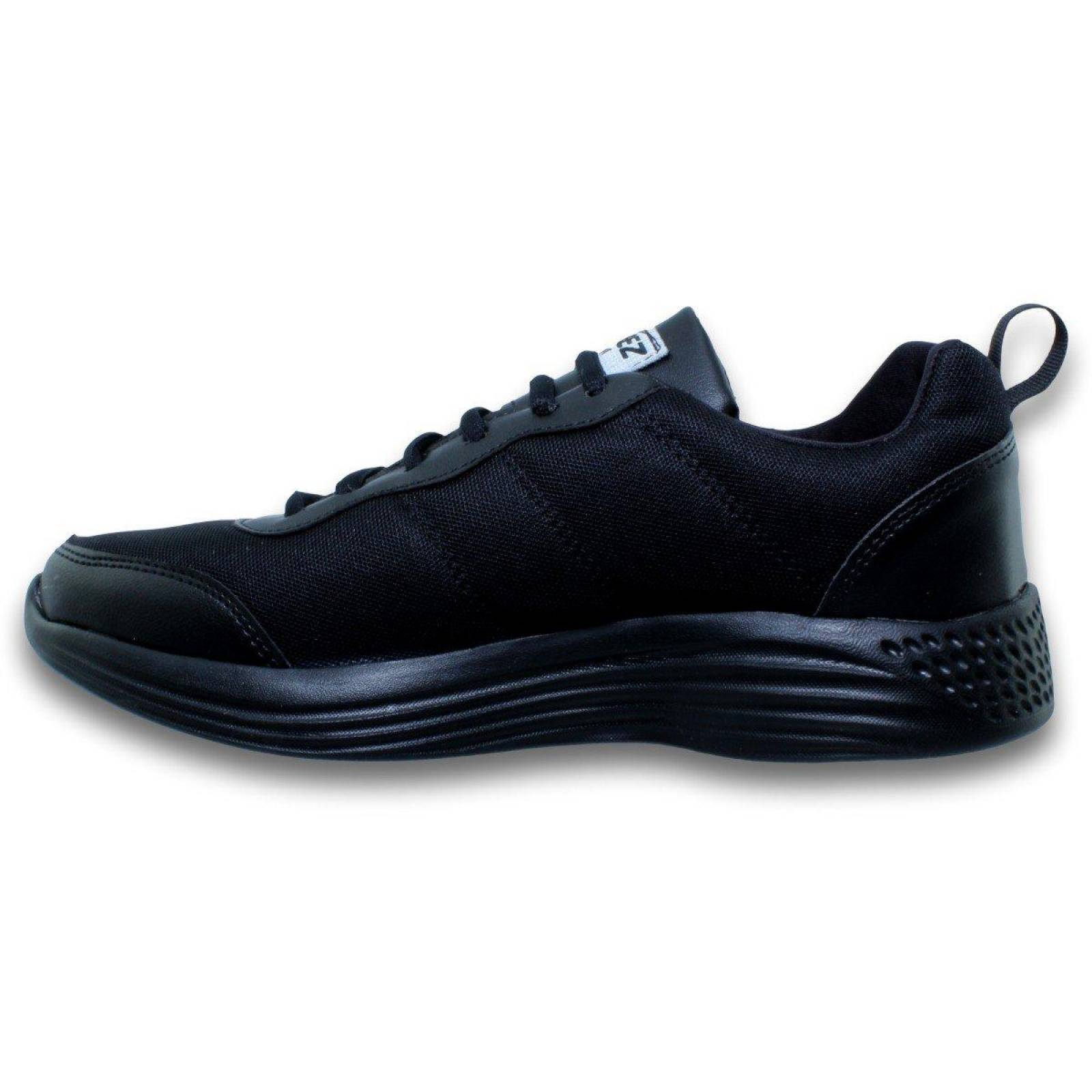 Tenis Comodos Para Hombre Estilo 6041El7 Marca El Diez Acabado Malla Color Negro Blanco 