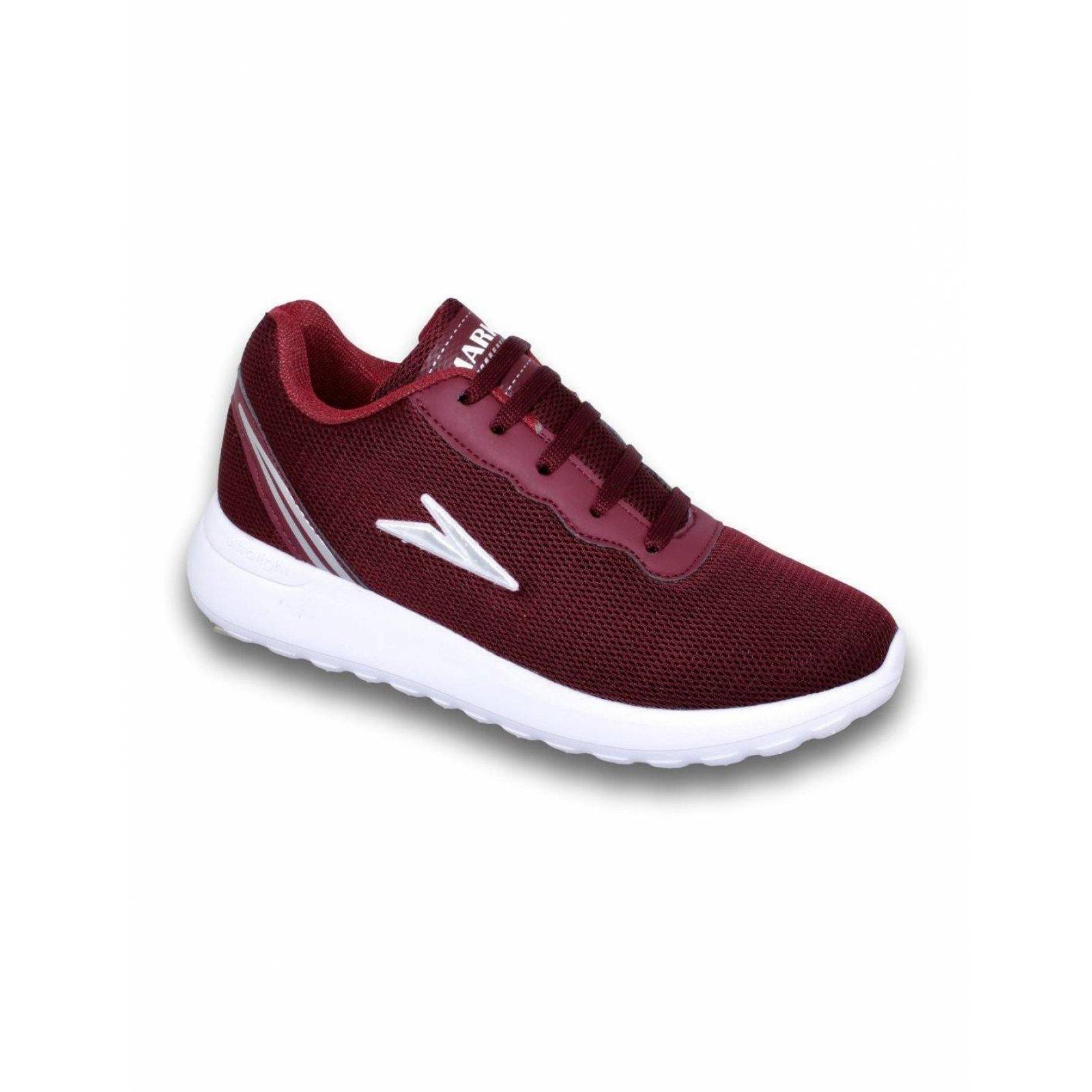 Tenis Deportivos Para Mujer Estilo 0073Ma5 Malla Color Vino 
