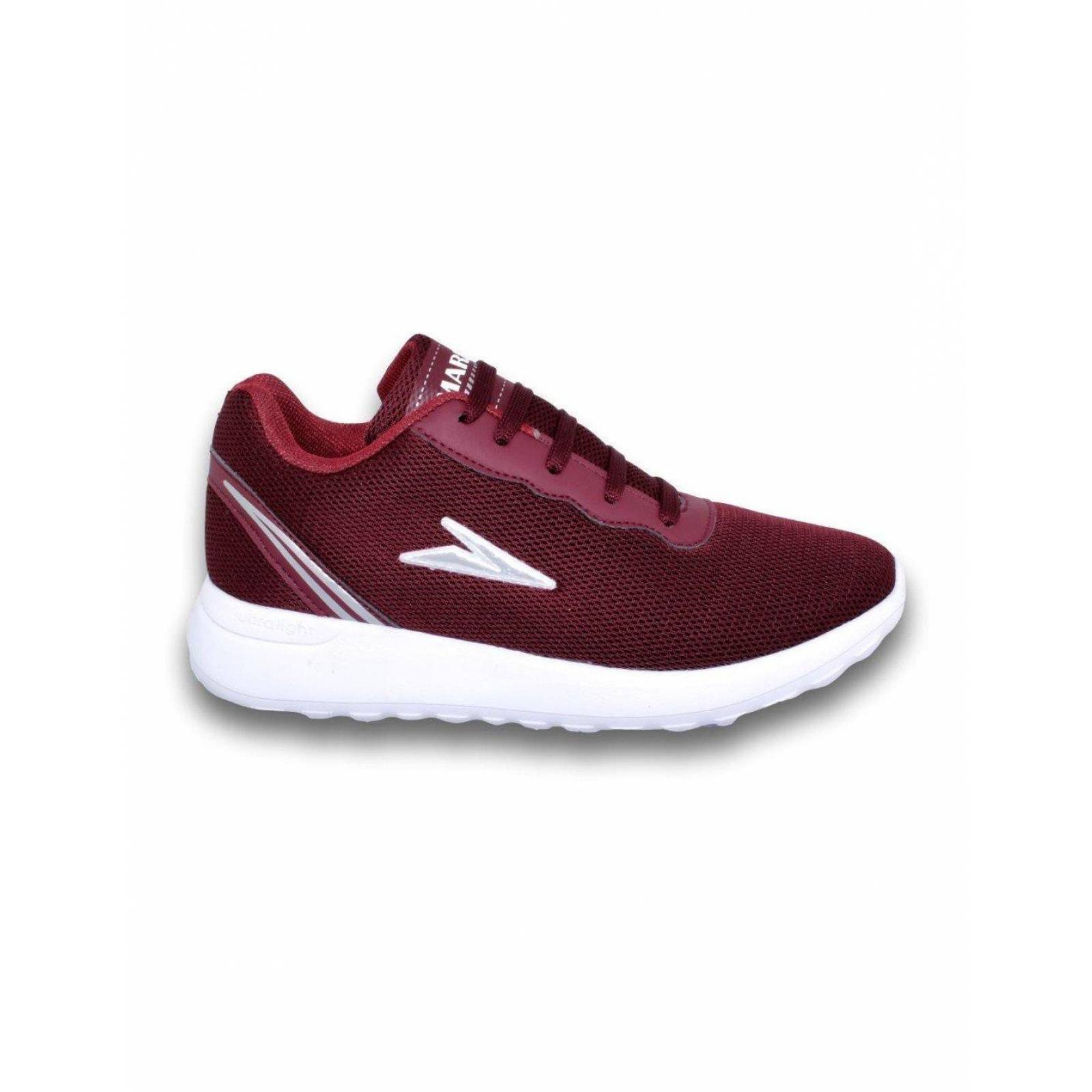 Tenis Deportivos Para Mujer Estilo 0073Ma5 Malla Color Vino 