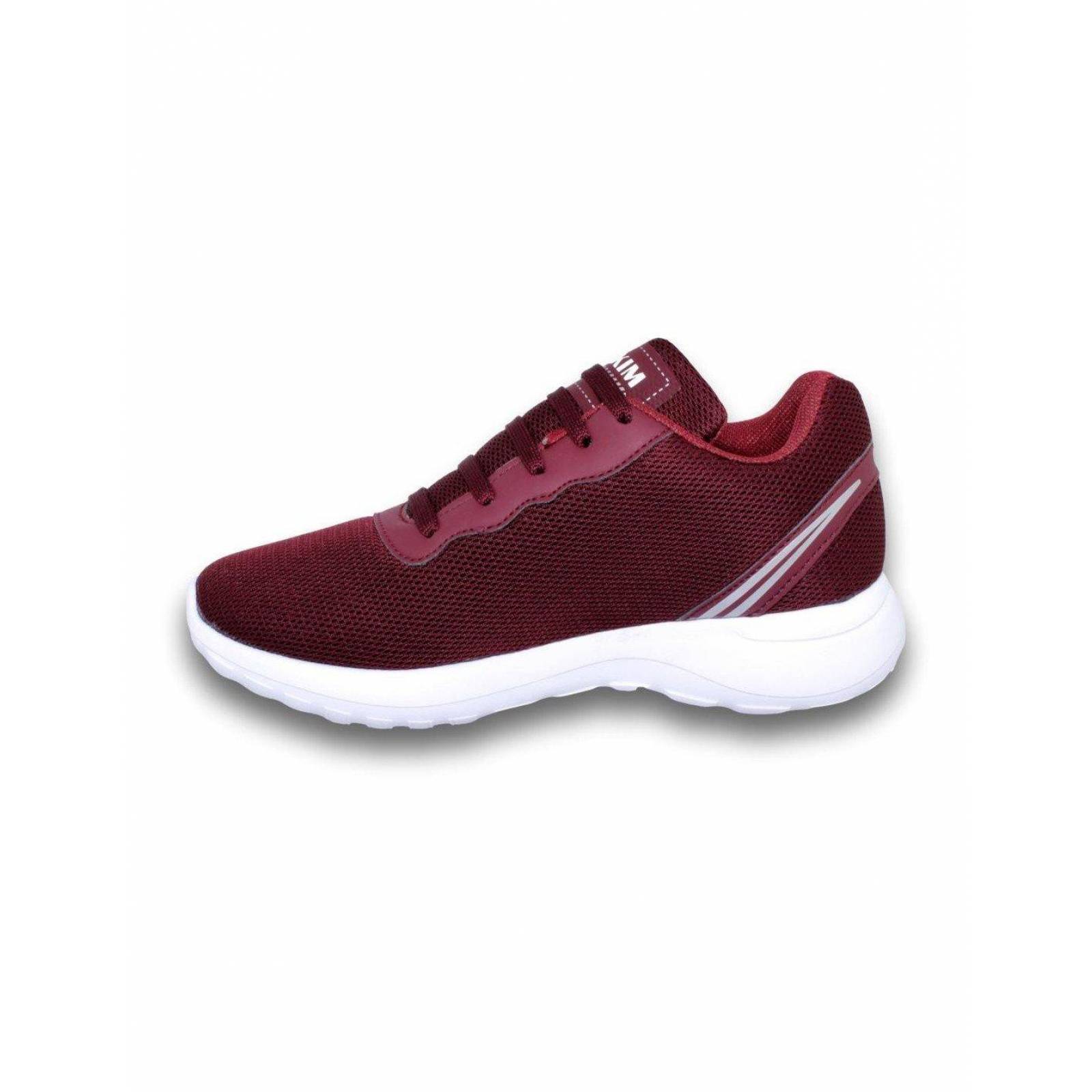 Tenis Deportivos Para Mujer Estilo 0073Ma5 Malla Color Vino 