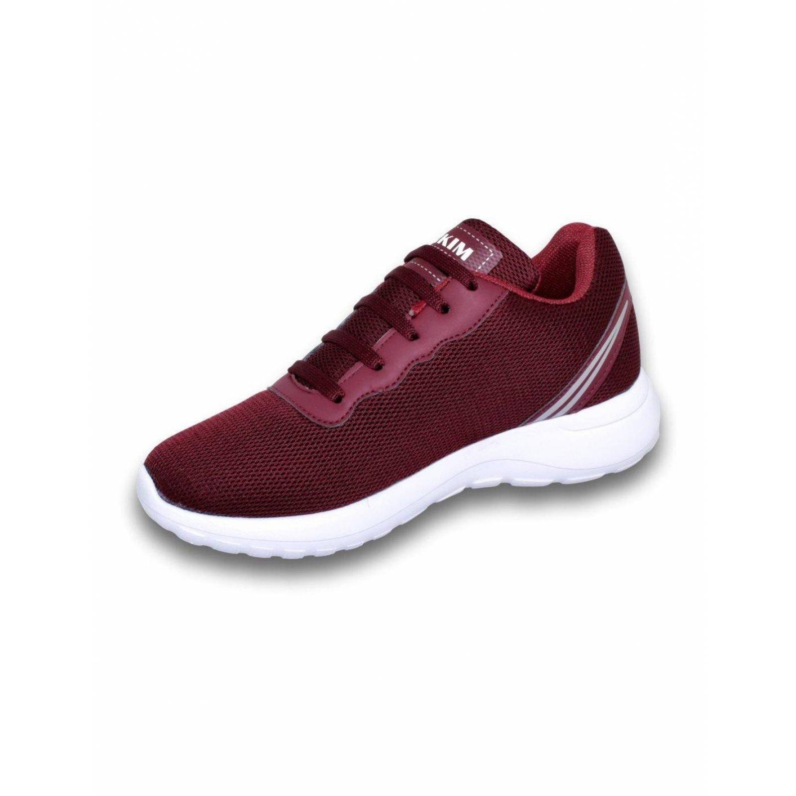 Tenis Deportivos Para Mujer Estilo 0073Ma5 Malla Color Vino 
