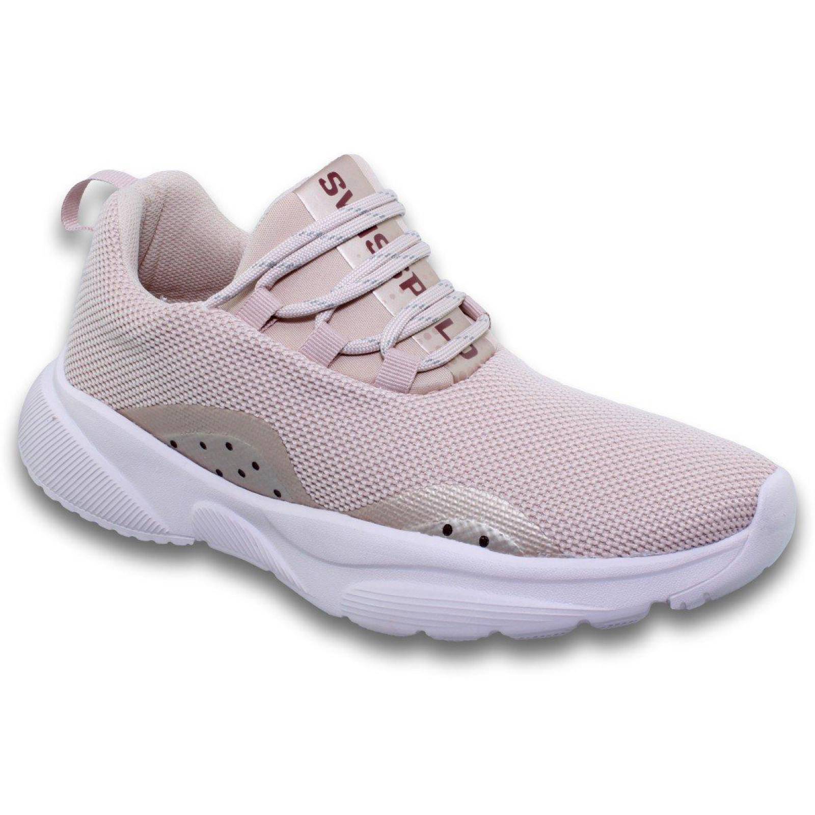 Tenis Deportivos Estilo 8901Sw5 Malla Color Rosa