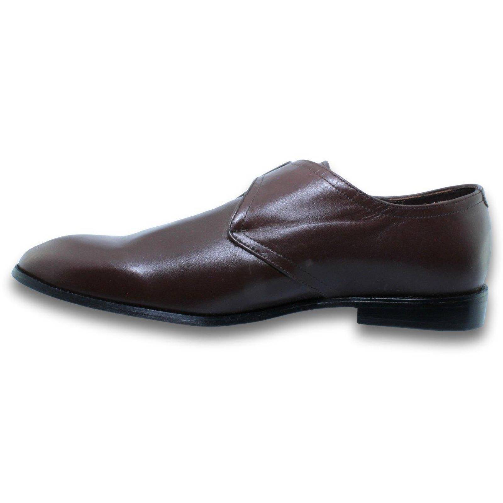 Zapatos De Vestir Para Hombre Estilo 8051Fe7 Piel Color Cafe 