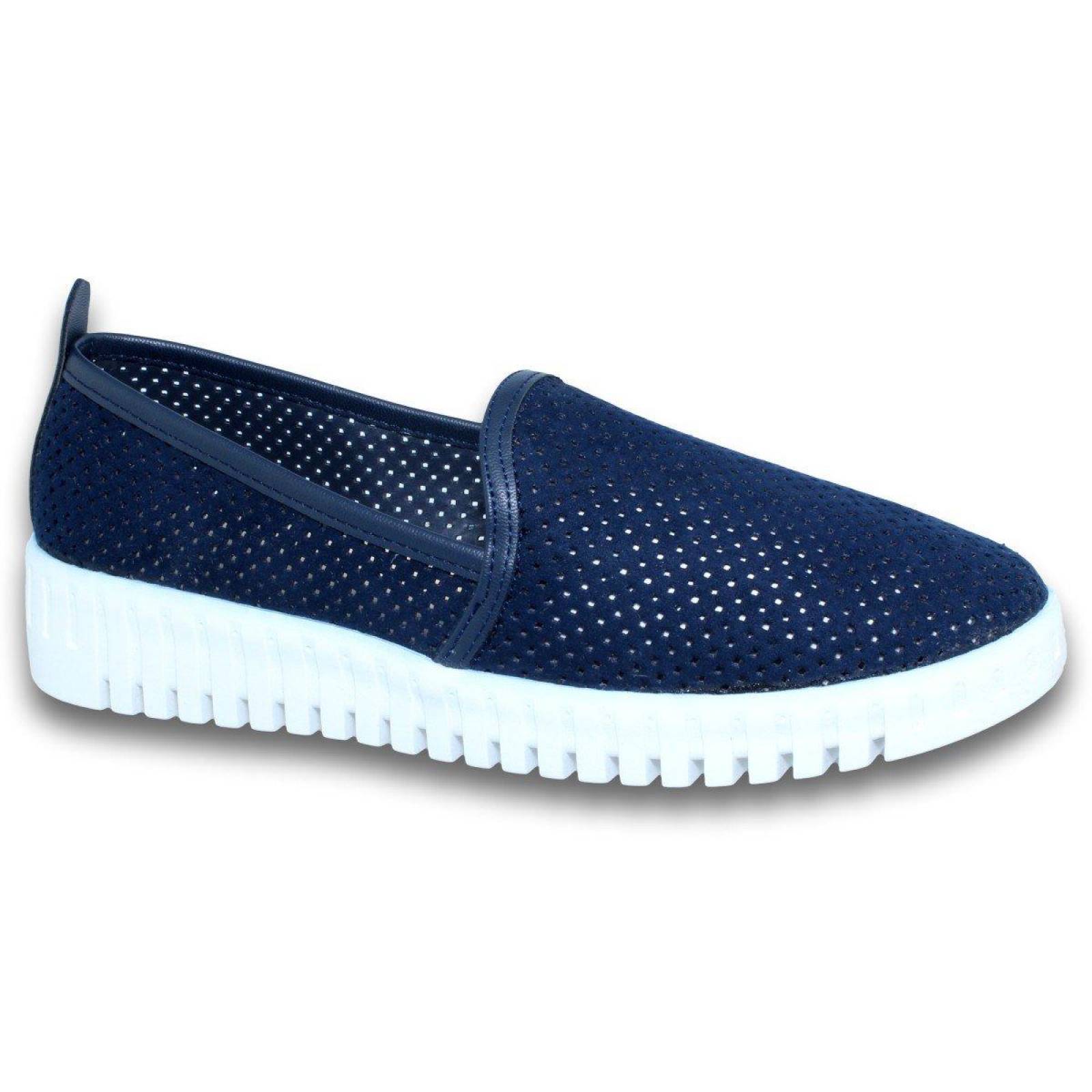 Zapatos Para Mujer Comodos De Moda. Estilo 8846An5 Malla Color Marino 