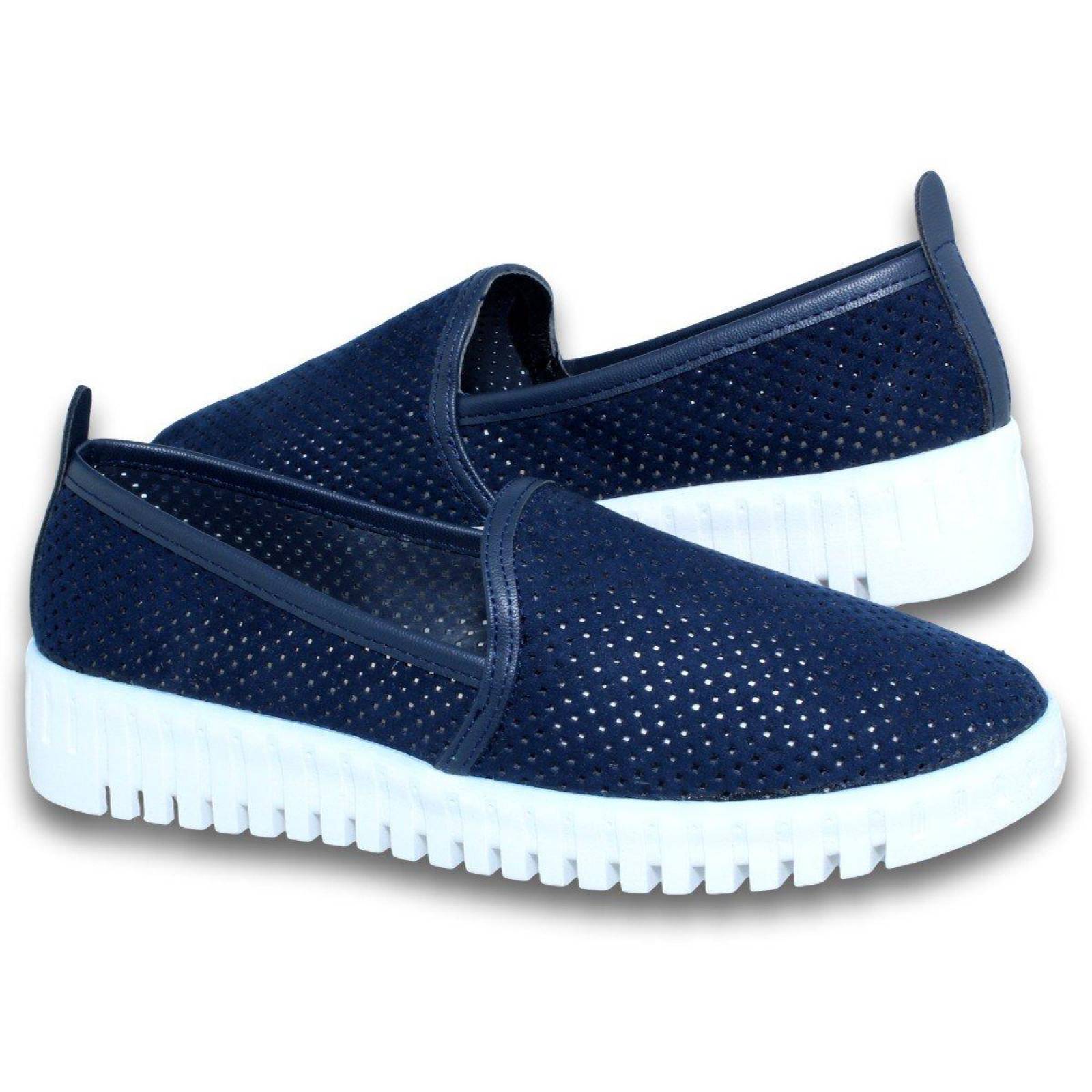 Zapatos Para Mujer Comodos De Moda. Estilo 8846An5 Malla Color Marino 