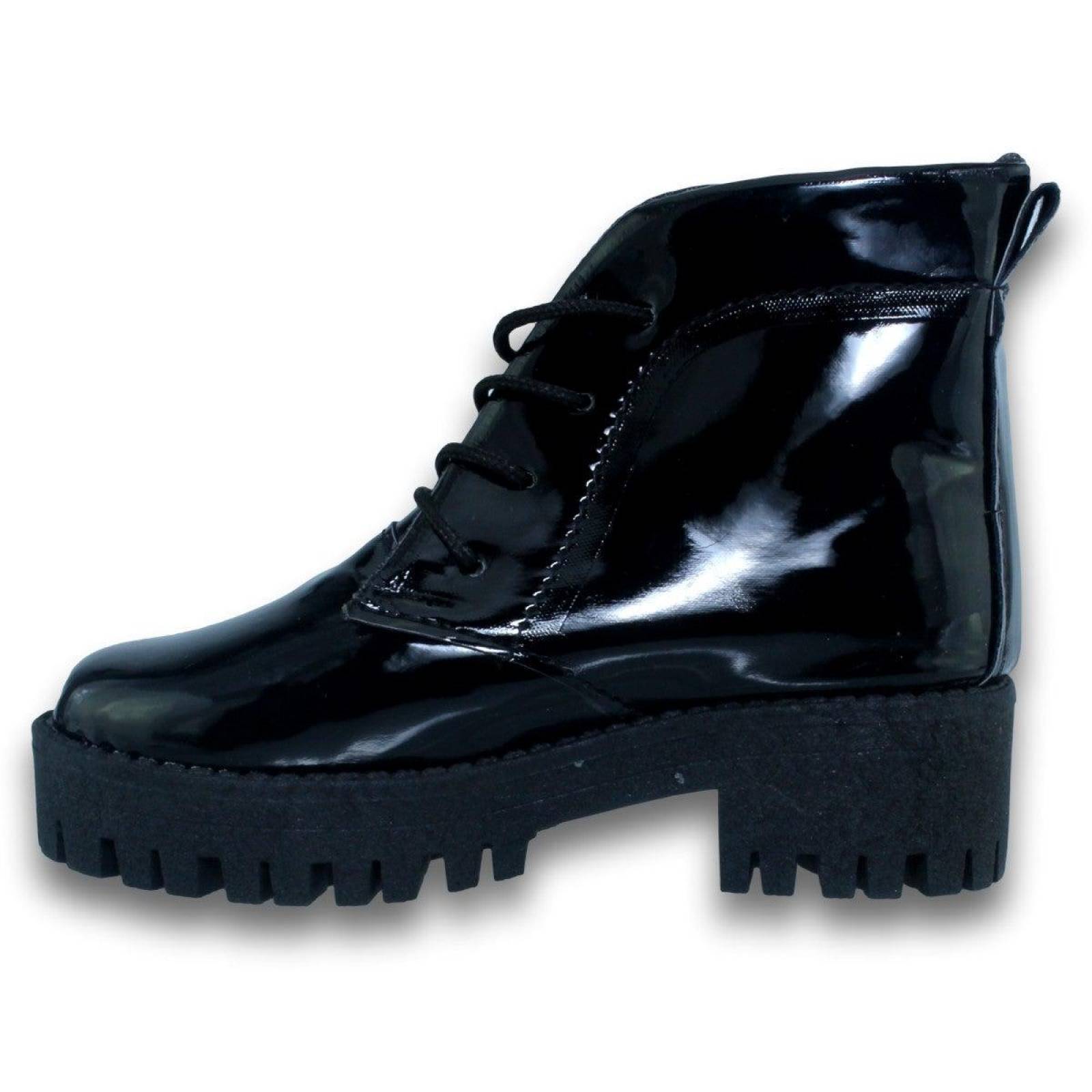 Botas Para Niña De Barbie Estilo 0101Da17  Charol Color Negro 
