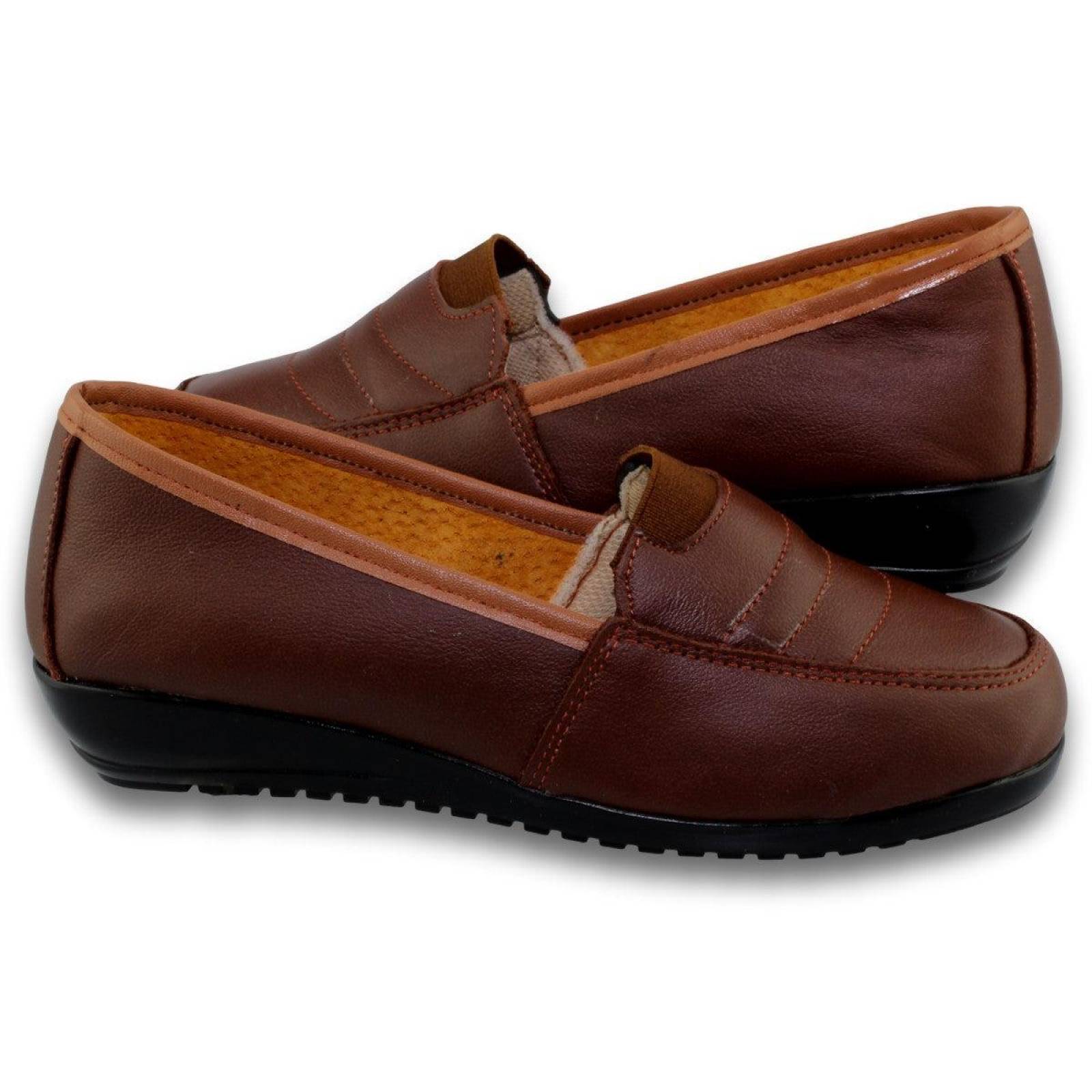 Zapatos De Mujer Comodos Estilo 0190Am5 Piel Color Shedron 