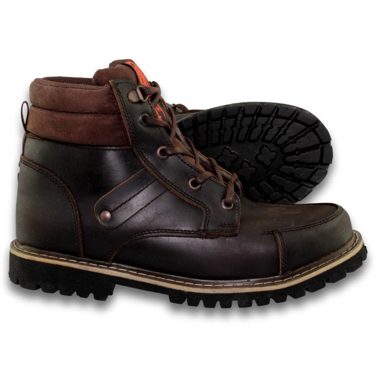 Botas Para Hombre De Trabajo Estilo 0253Wi7 Graso Color Cafe
