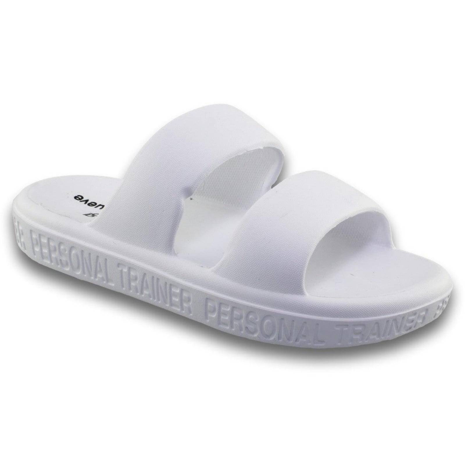Sandalias Para Mujer Comodas Estilo 0270Pi5 Hule Color Blanco 