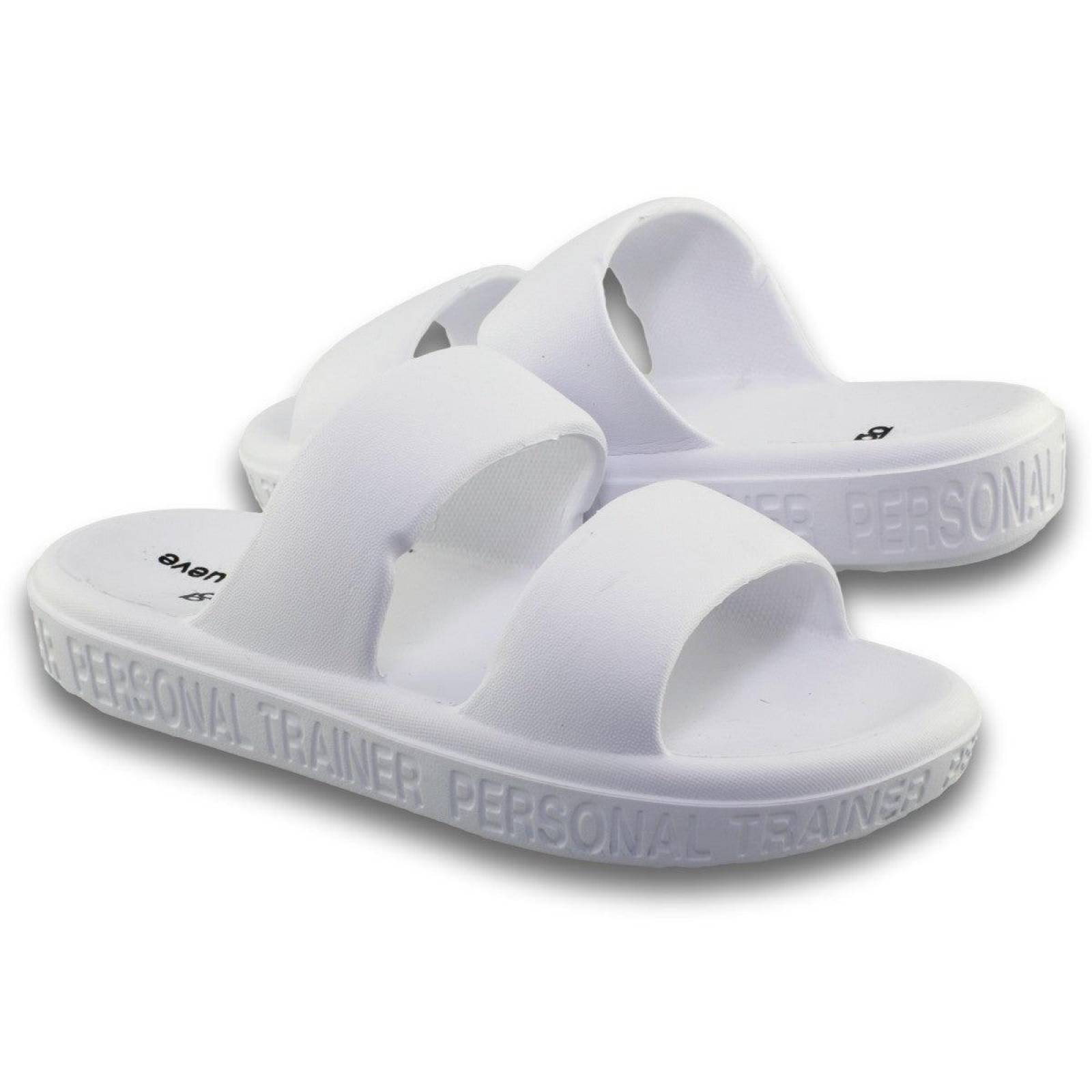 Sandalias Para Mujer Comodas Estilo 0270Pi5 Hule Color Blanco 